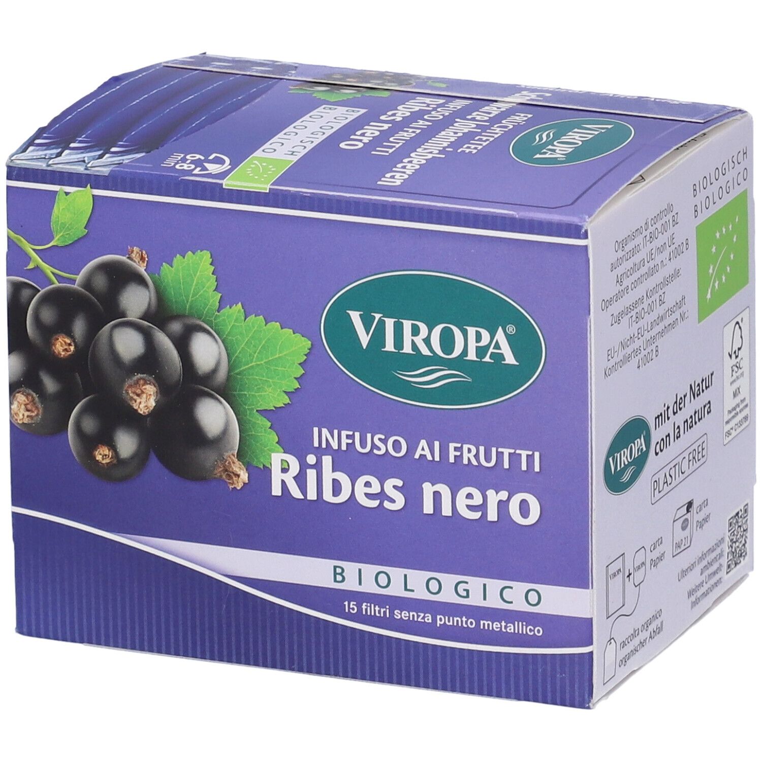 Viropa Ribes Nero Bio 15 Bustine