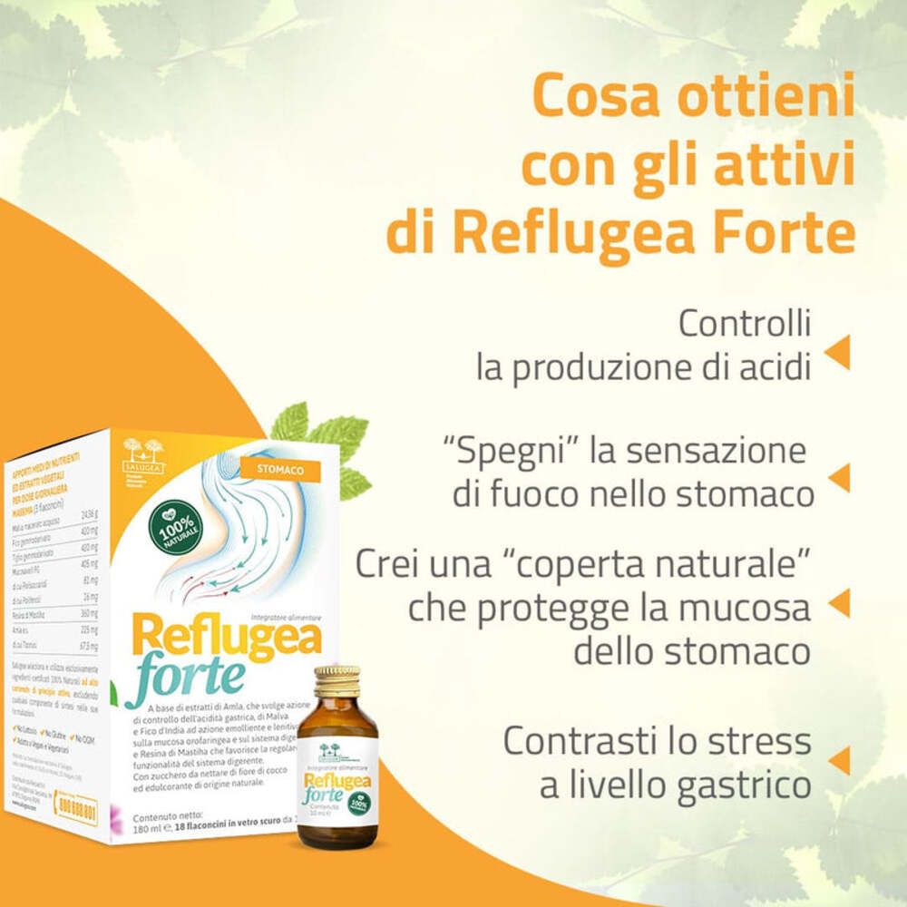 Reflugea Forte Salugea - Stomaco ed Esofago - flaconcini