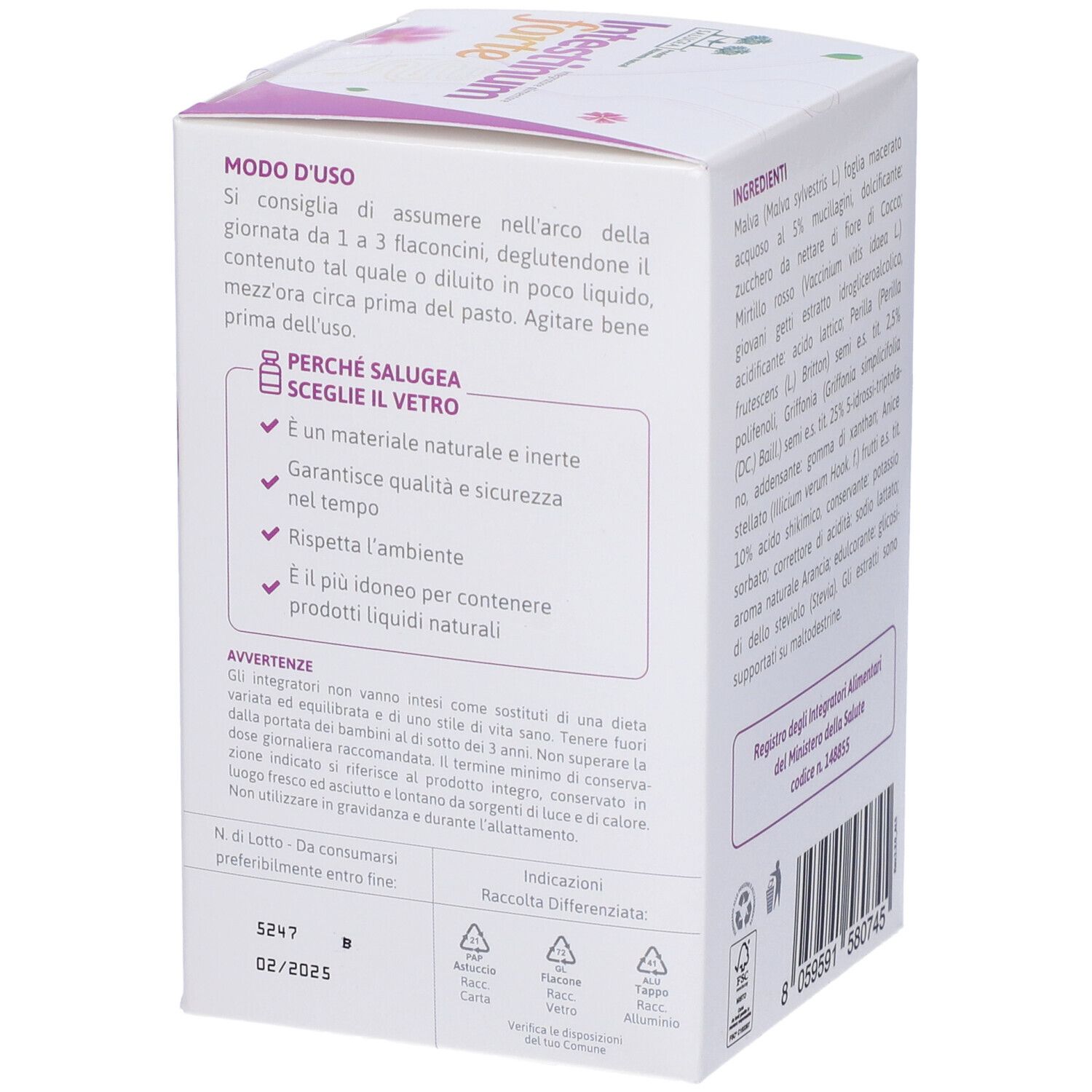Intestinum Forte Salugea - Integratore per l’intestino - flaconcini