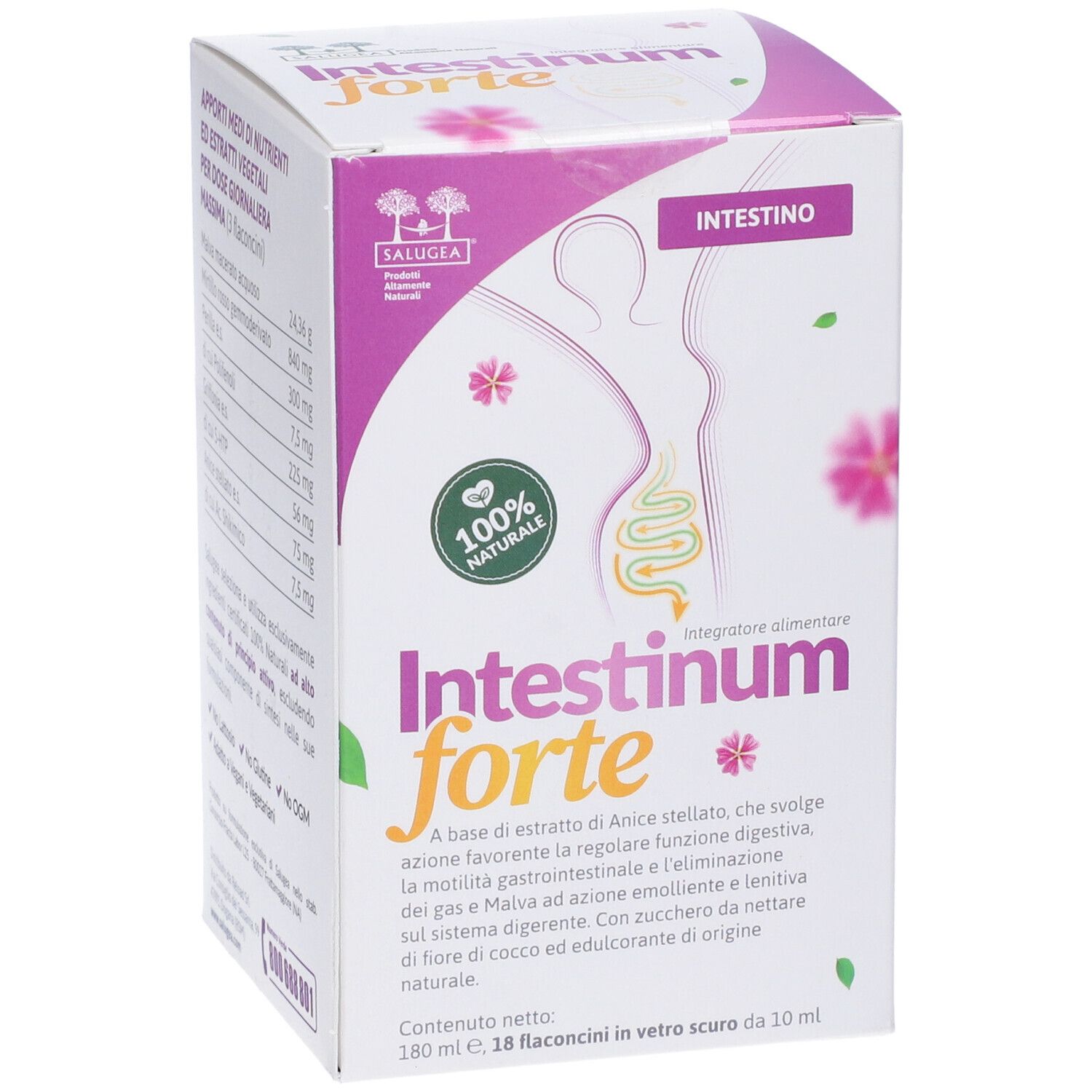 Intestinum Forte Salugea - Integratore per l’intestino - flaconcini