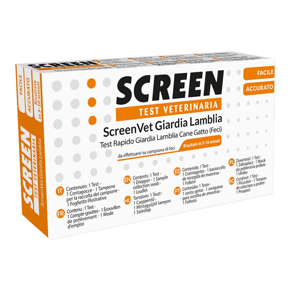Screenvet Test Rapido Veterinaria Giardia Lamblia Feci Cane E Gatto