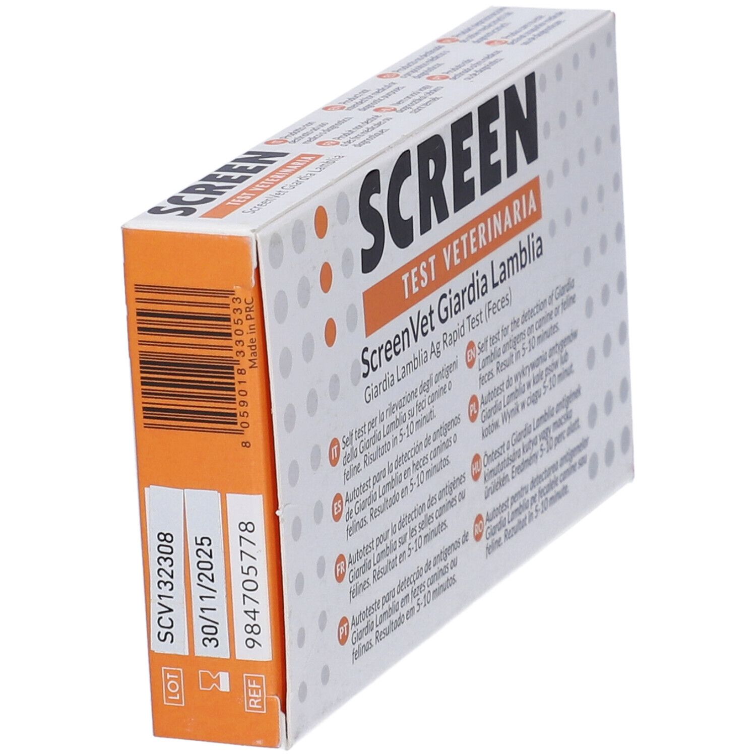 Screenvet Test Rapido Veterinaria Giardia Lamblia Feci Cane E Gatto