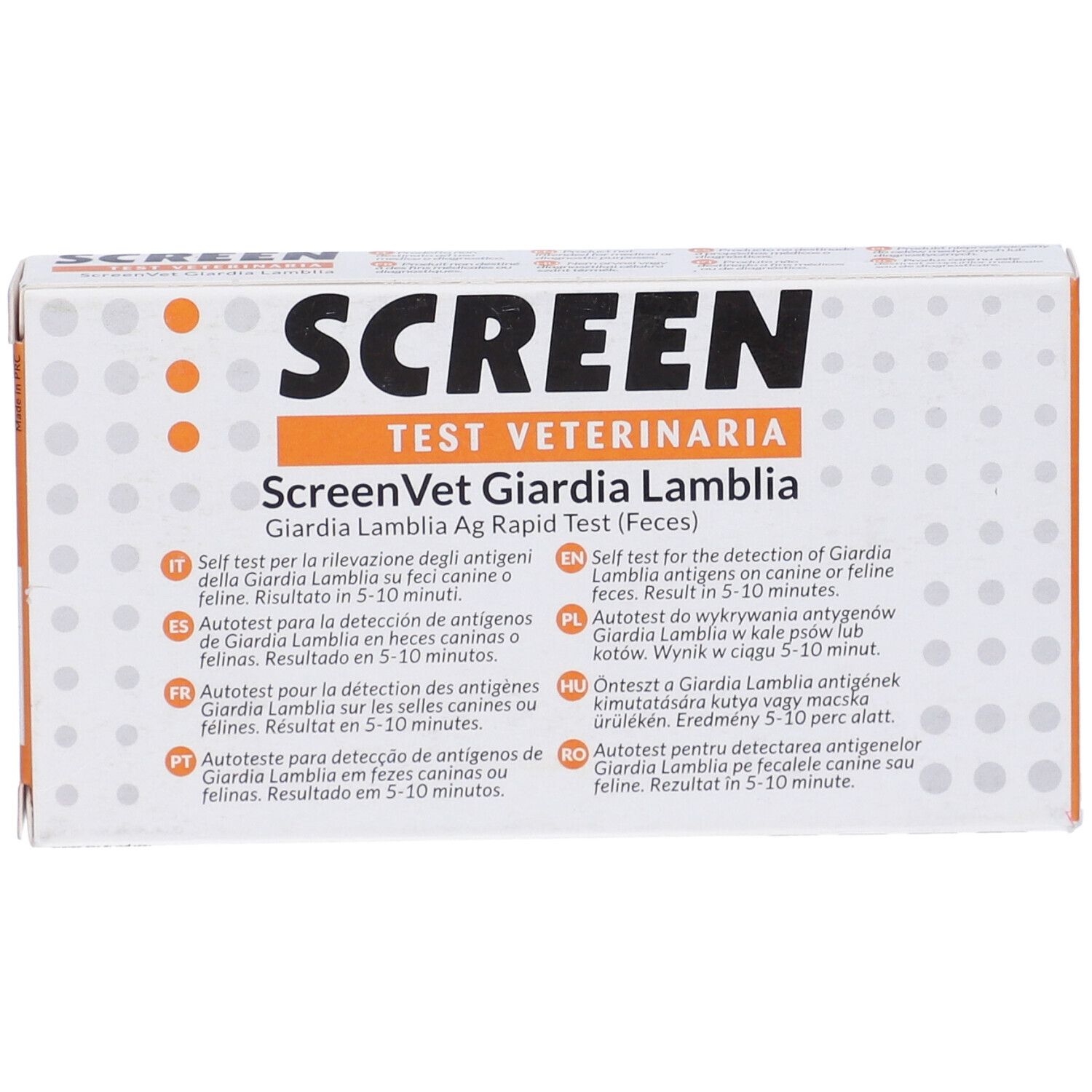 Screenvet Test Rapido Veterinaria Giardia Lamblia Feci Cane E Gatto