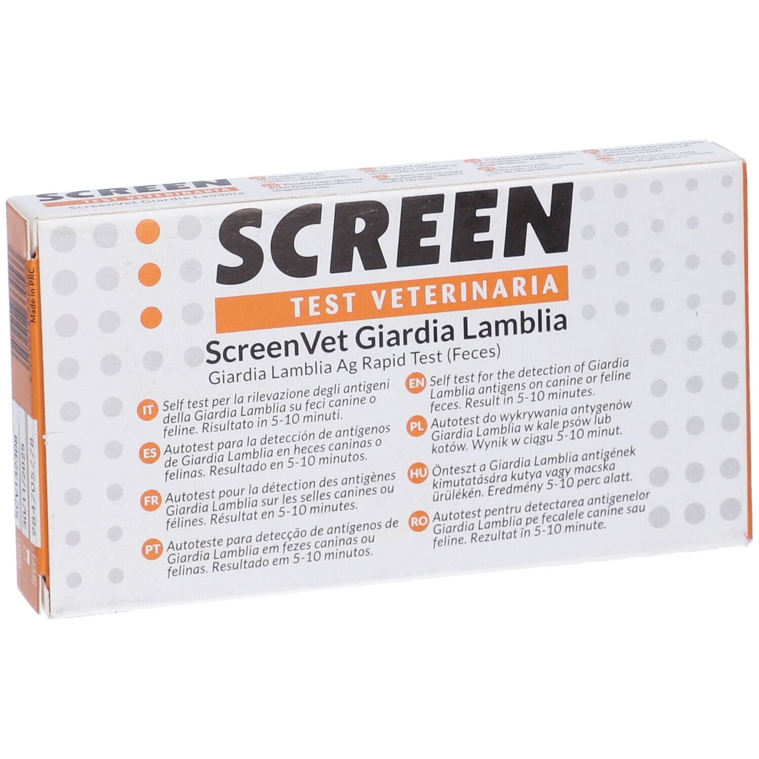 Screenvet Test Rapido Veterinaria Giardia Lamblia Feci Cane E Gatto