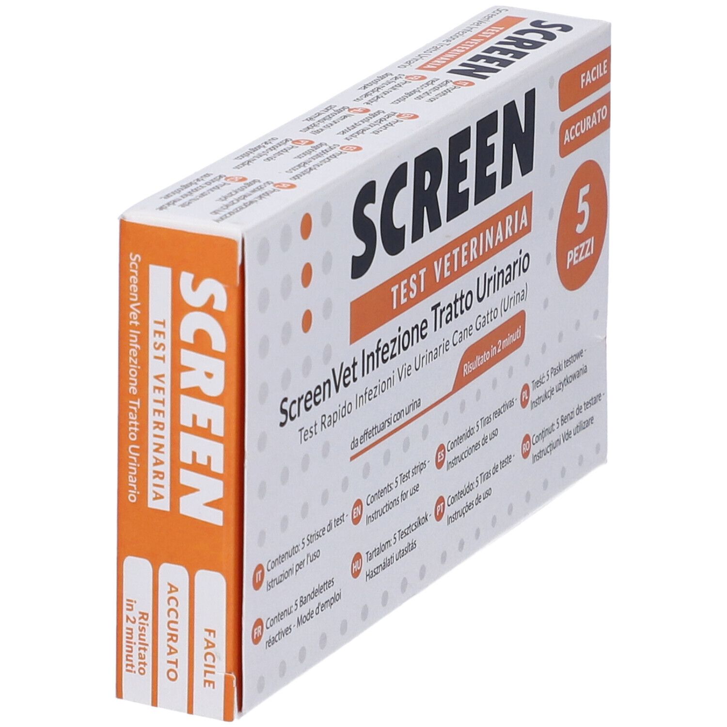 Screenvet Test Rapido Infezione Tratto Urinario Cane E Gatto Test Veterinario