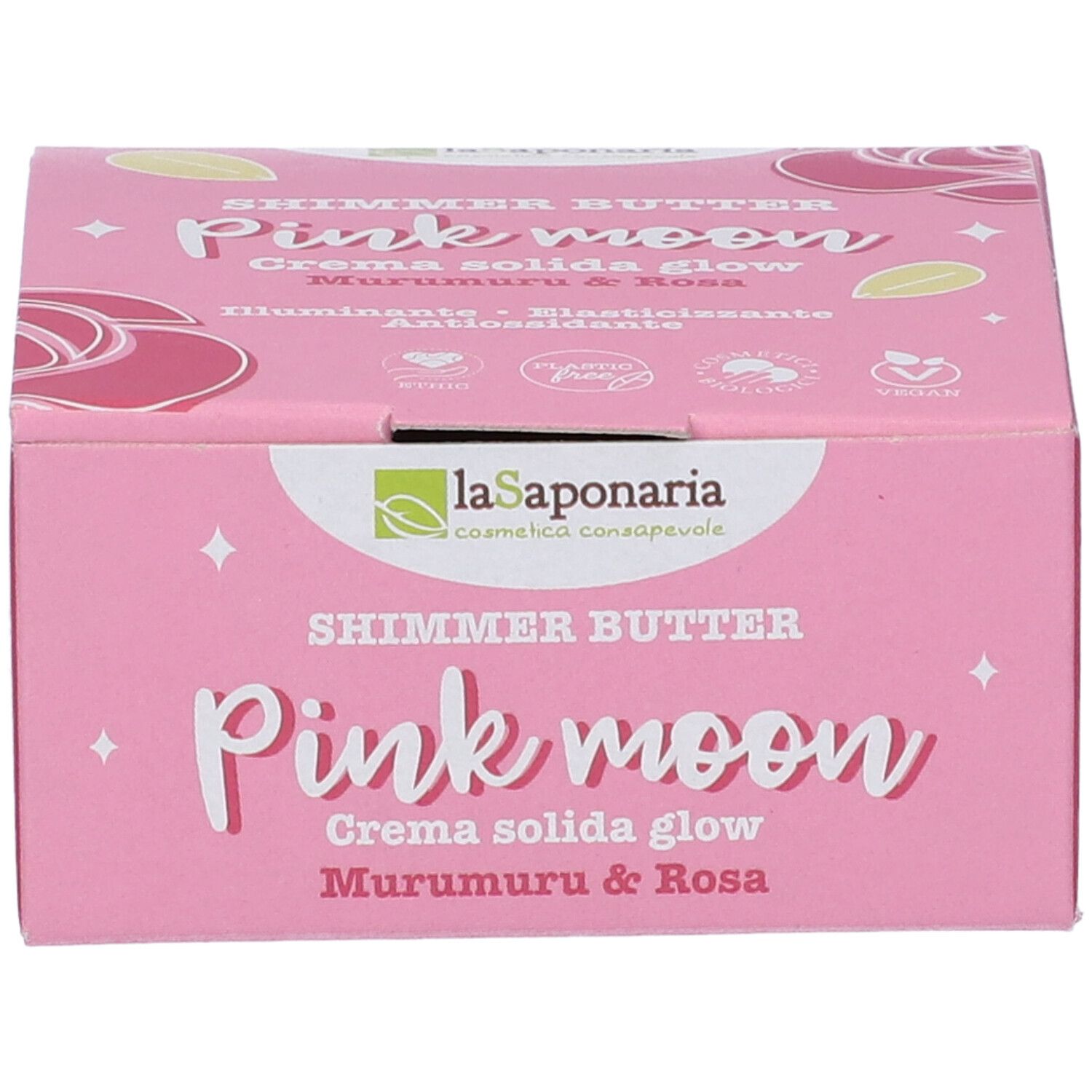 La Saponaria Crema Solida Corpo Glow PINK MOON