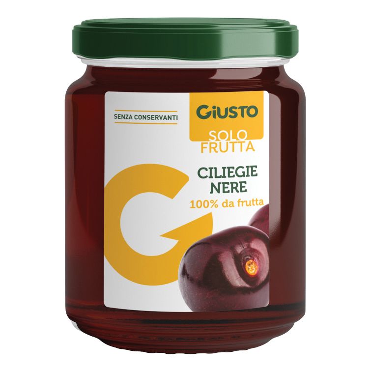 Giusto Solo Frutta Marmellata Ciliegie Nere 284 G