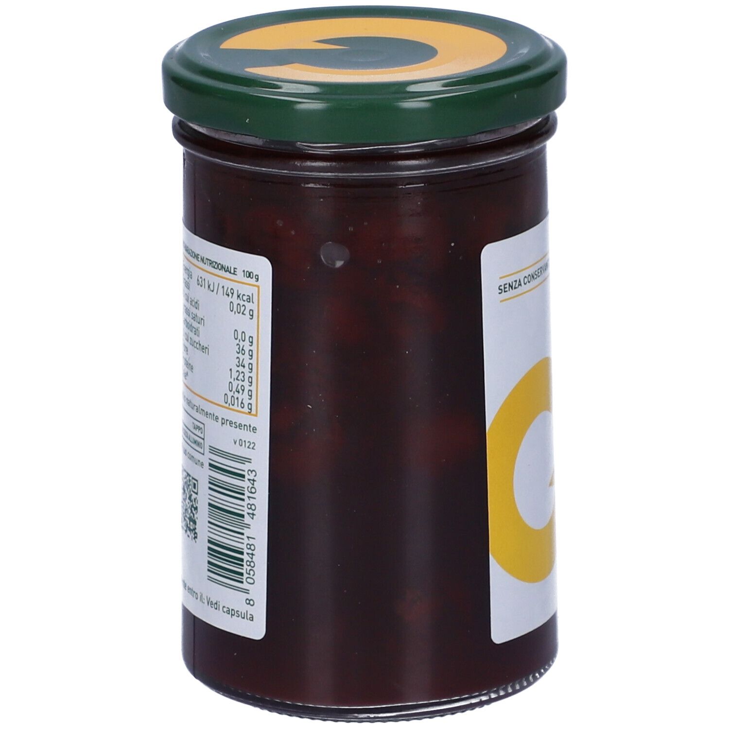 Giusto Solo Frutta Marmellata Ciliegie Nere 284 G