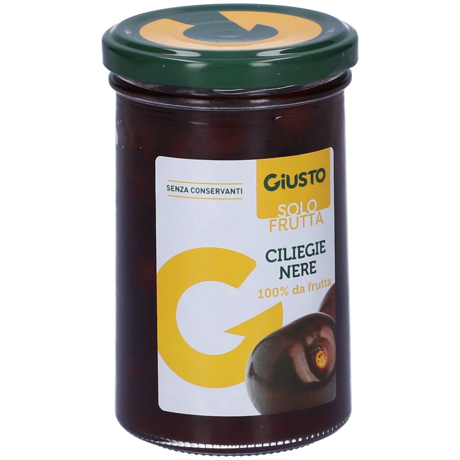 Giusto Solo Frutta Marmellata Ciliegie Nere 284 G