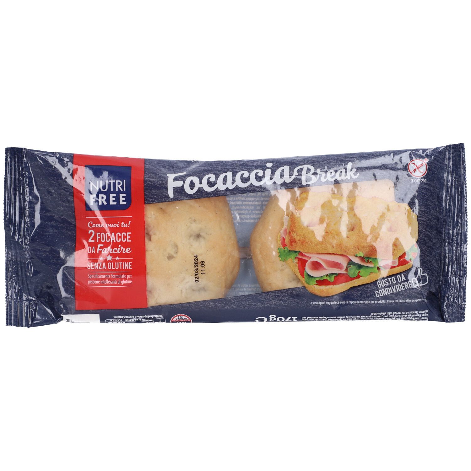 Nutrifree Focaccia Break 2 Pezzi Da 85 G