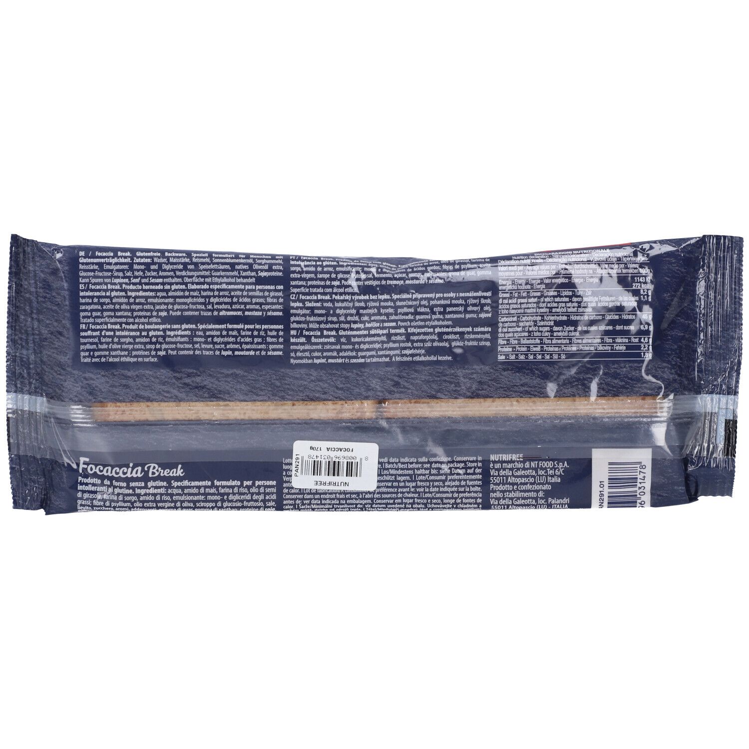 Nutrifree Focaccia Break 2 Pezzi Da 85 G