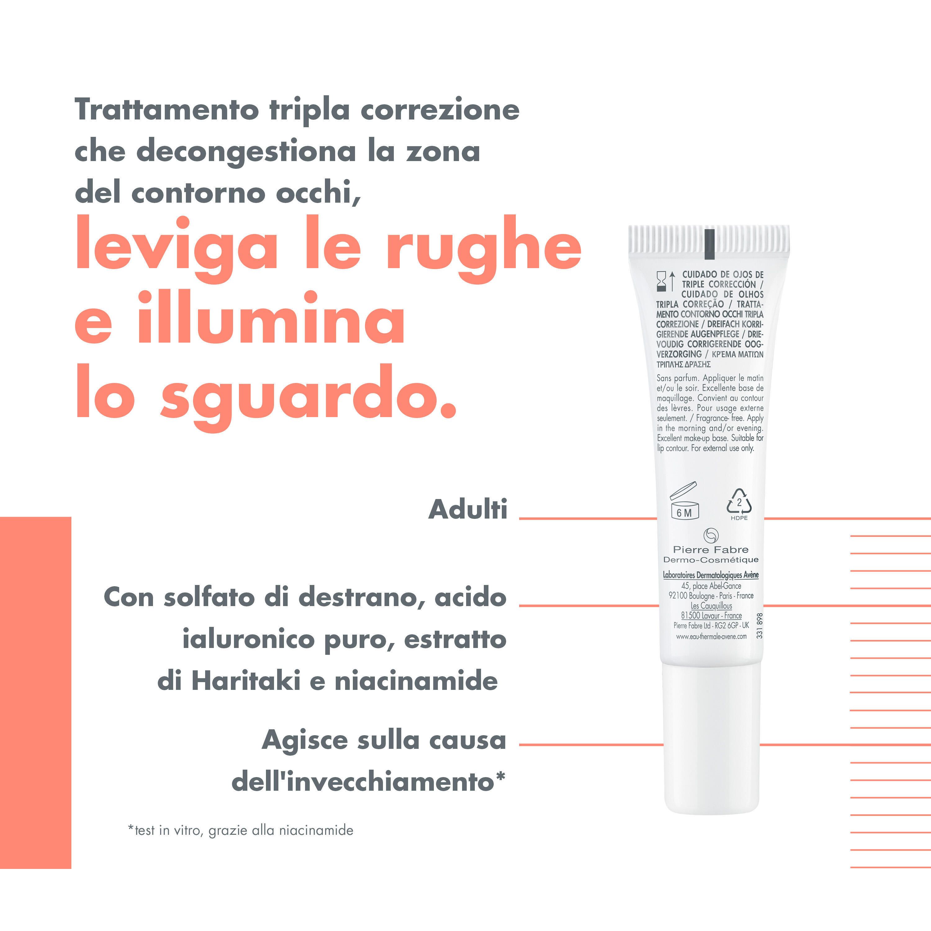 Immagine con testo in italiano. Contiene acido ialuronico e niacinamide.