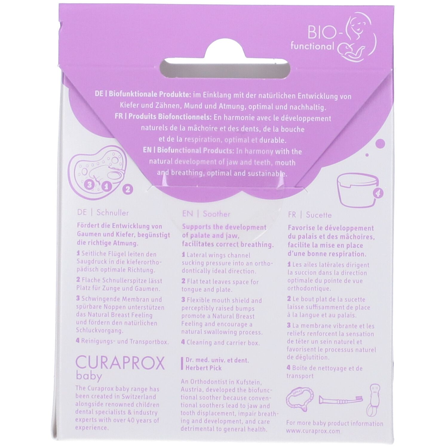 Curaprox Baby Soother Turquoise Taglia 1 1-2 +2,5 Anni.5 Anni e Mezzo Turquoise