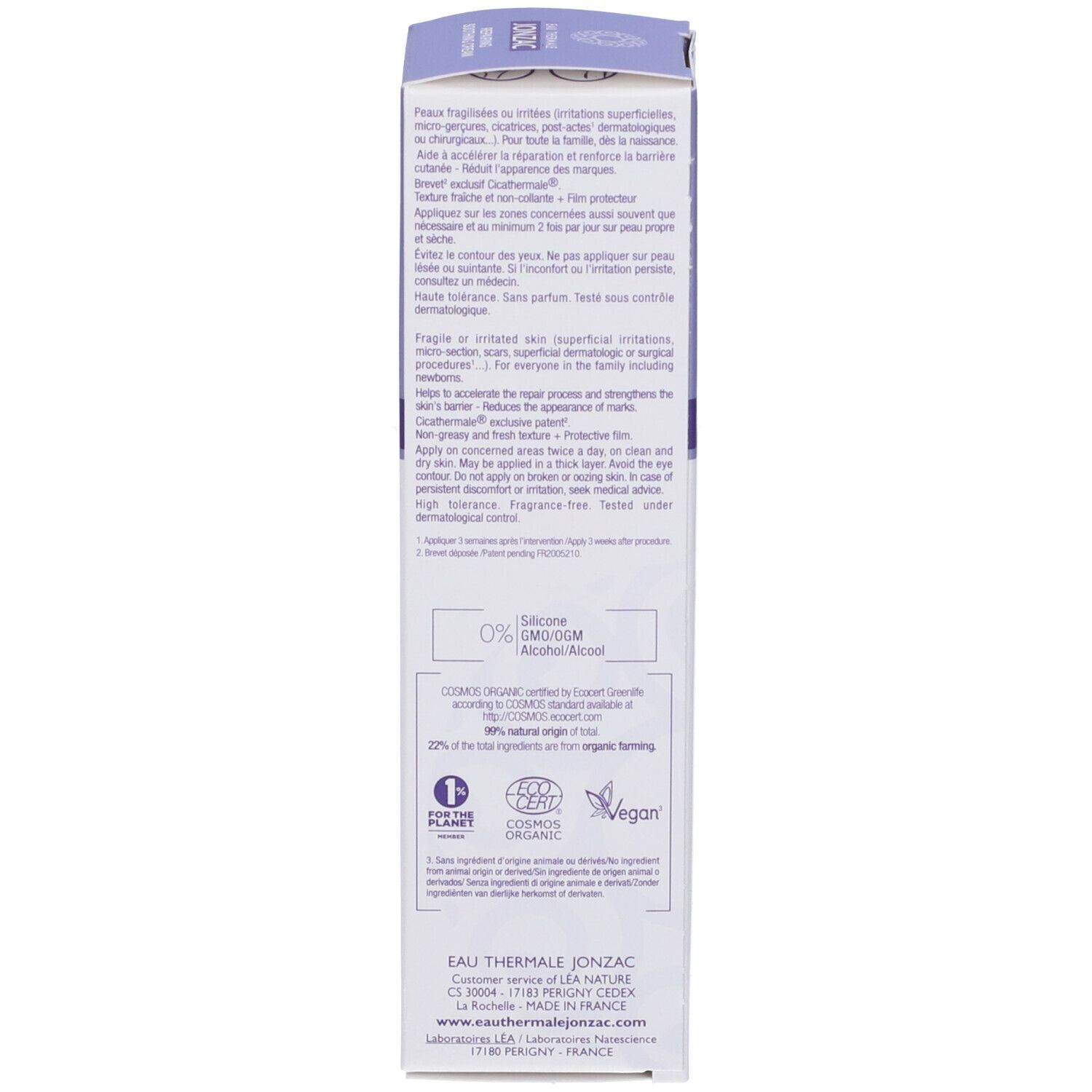 Eau Thermale Jonzac Cica Crema Riparatrice Lenitiva