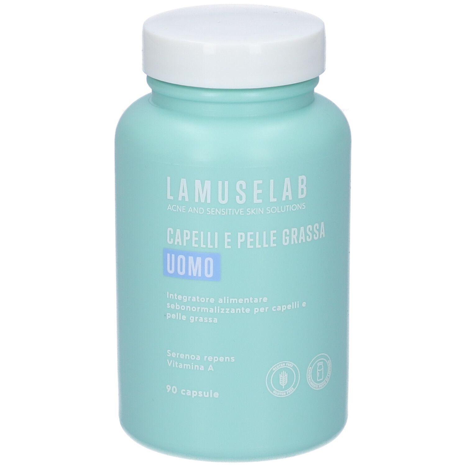 Lamuselab Uomo Capelli Pelle Grassa Capsule