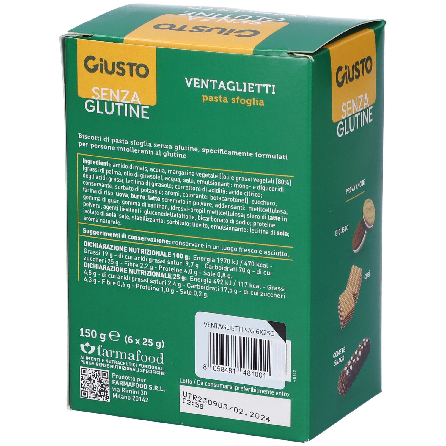 Giusto Senza Glutine Ventaglietti
