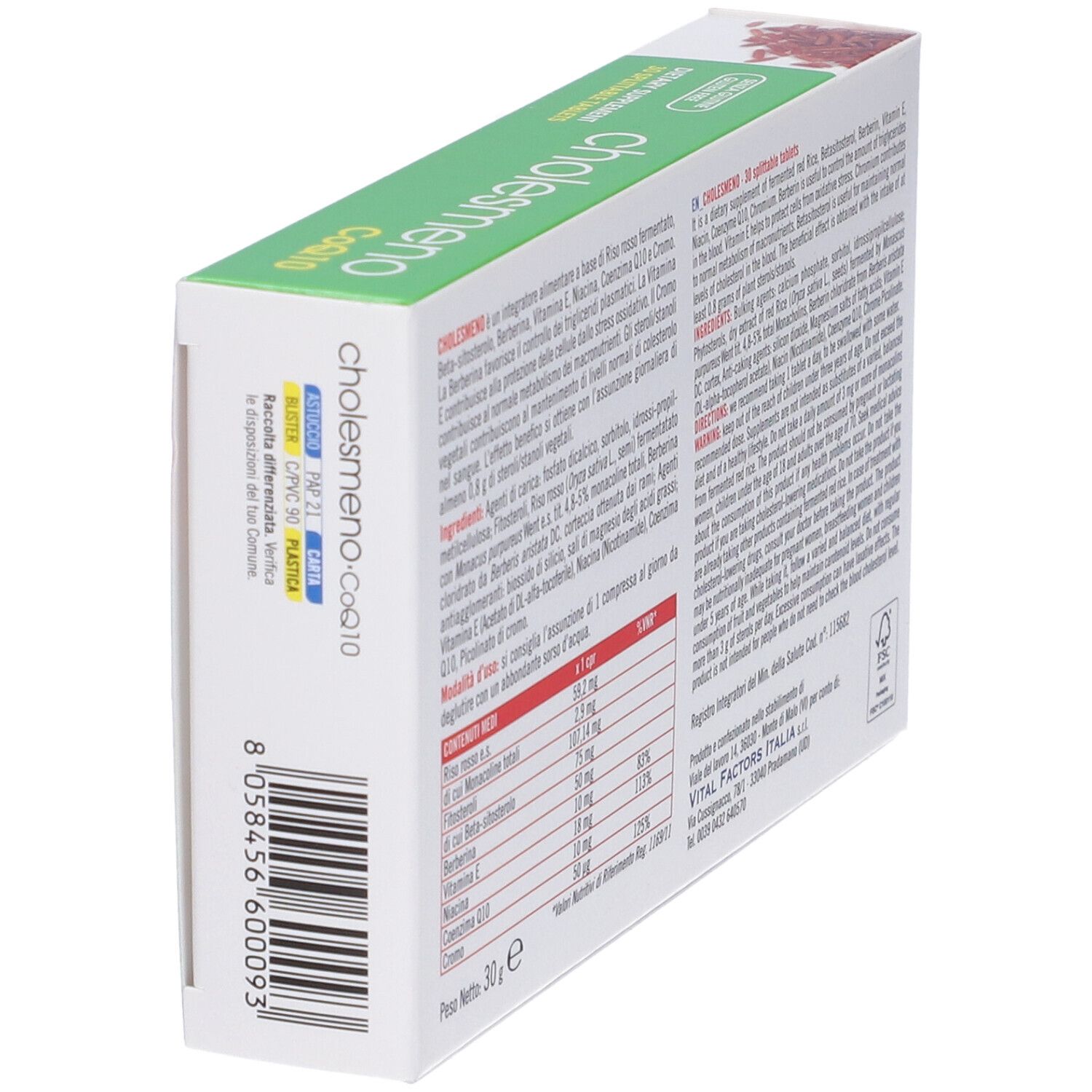 Choles Meno Co Q10 30 Compresse