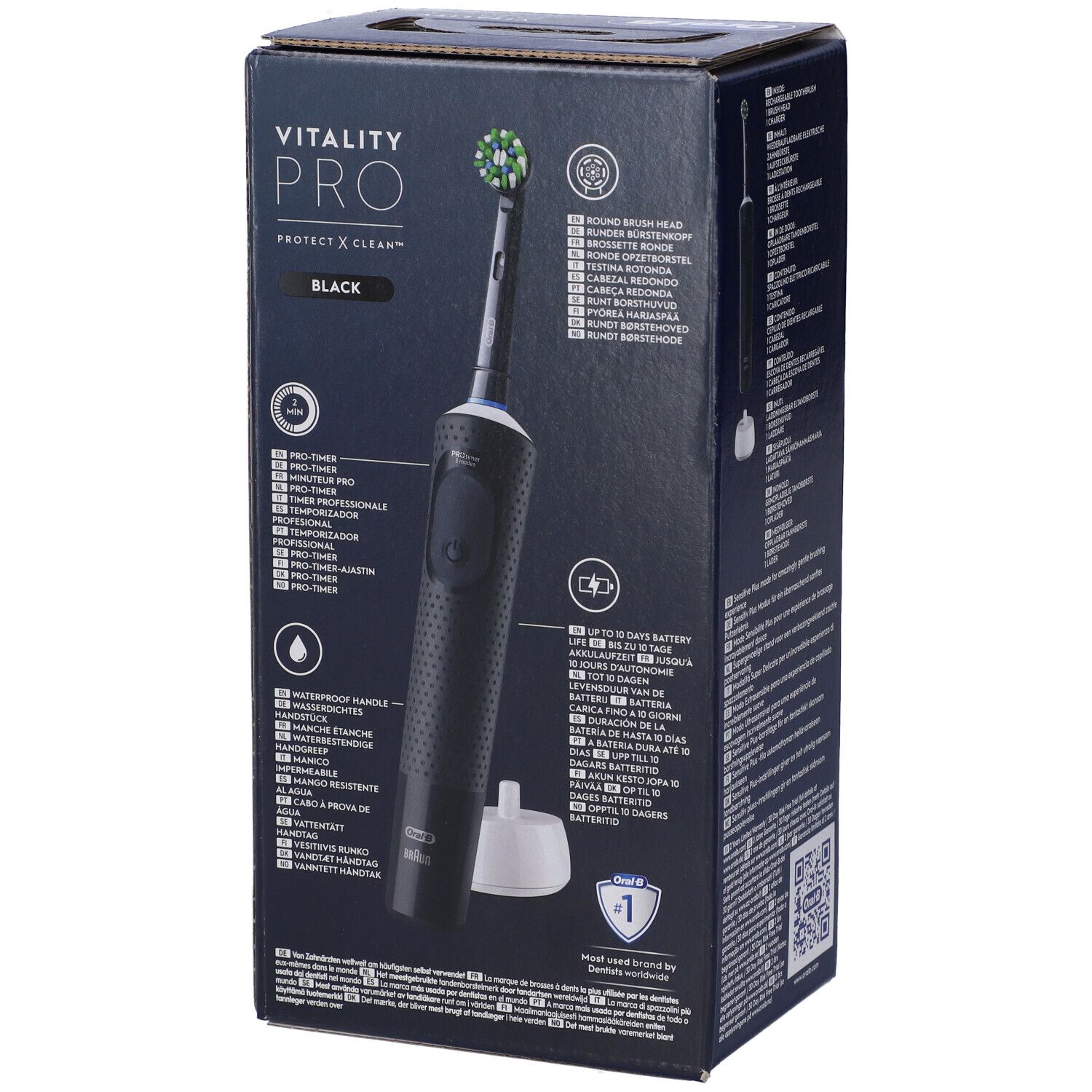 Oral-B Vitality Pro Adulto Spazzolino rotante Nero