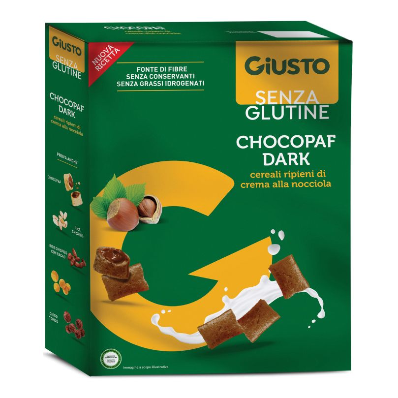 Giusto Senza Glutine Chocopaff Dark 300 G