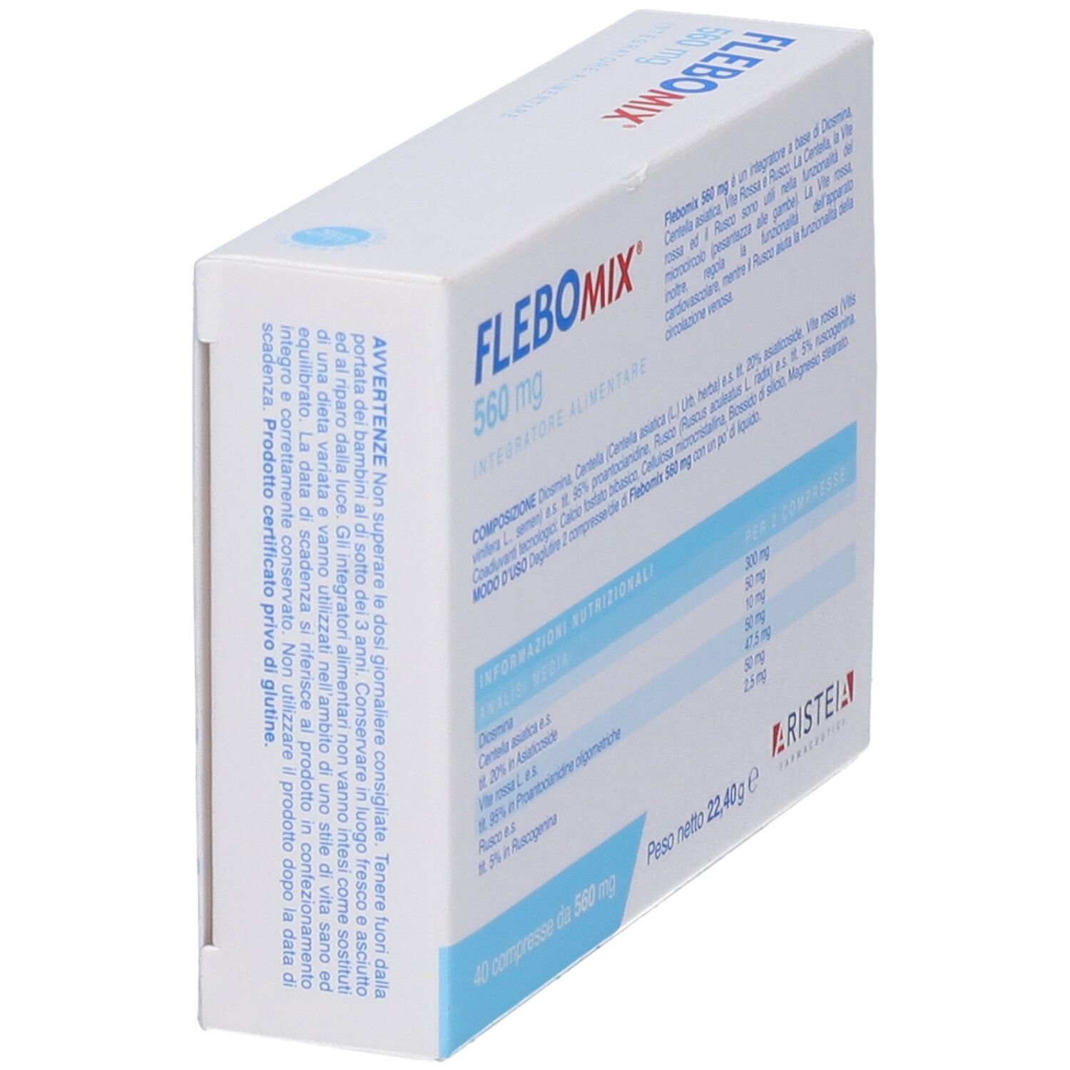 Flebomix 560Mg 40 Compresse
