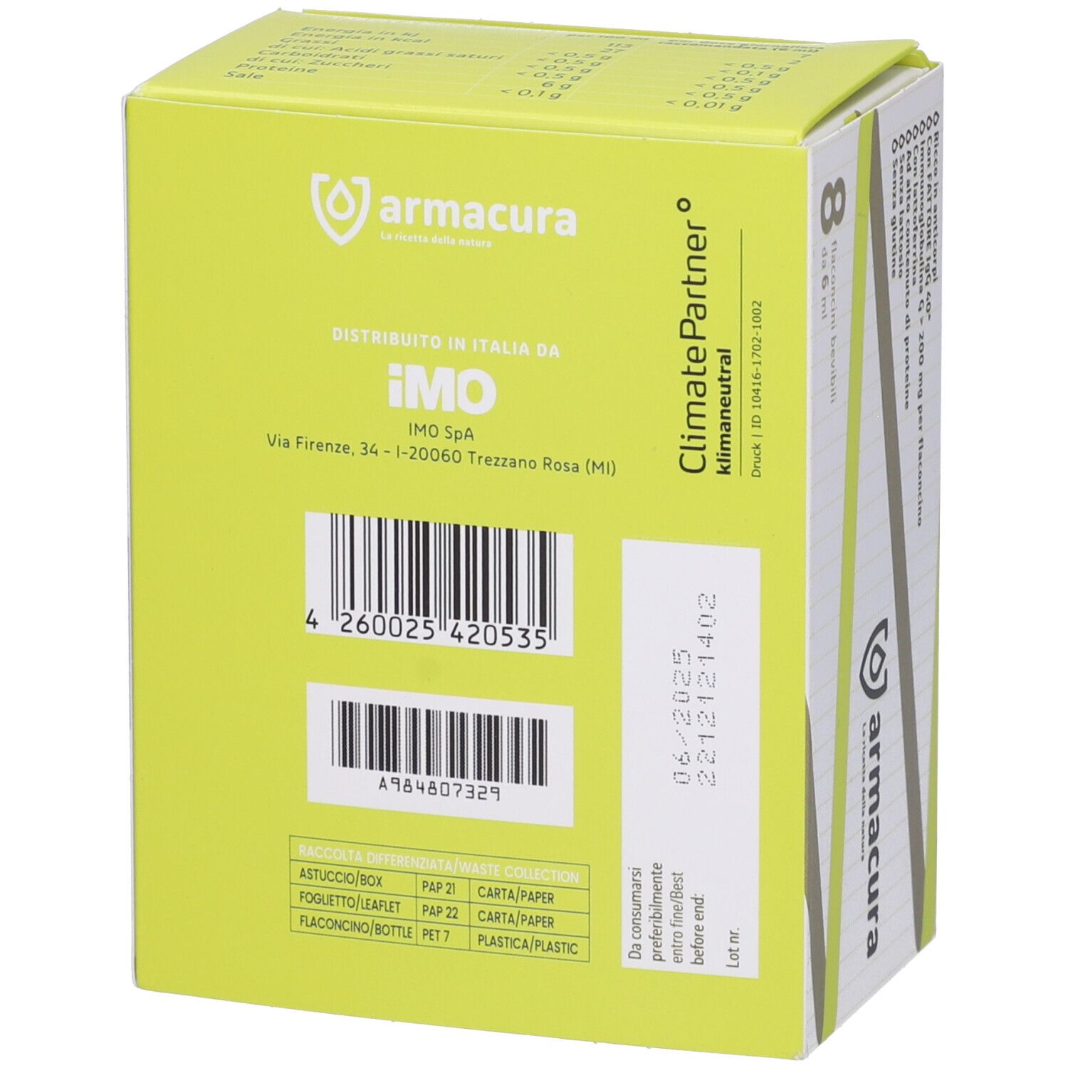 Armacura Colostrum 8 Flaconcini 6 Ml