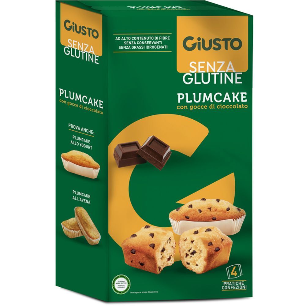 Giusto Senza Glutine Plumcake Con Gocce Di Cioccolato 160 G