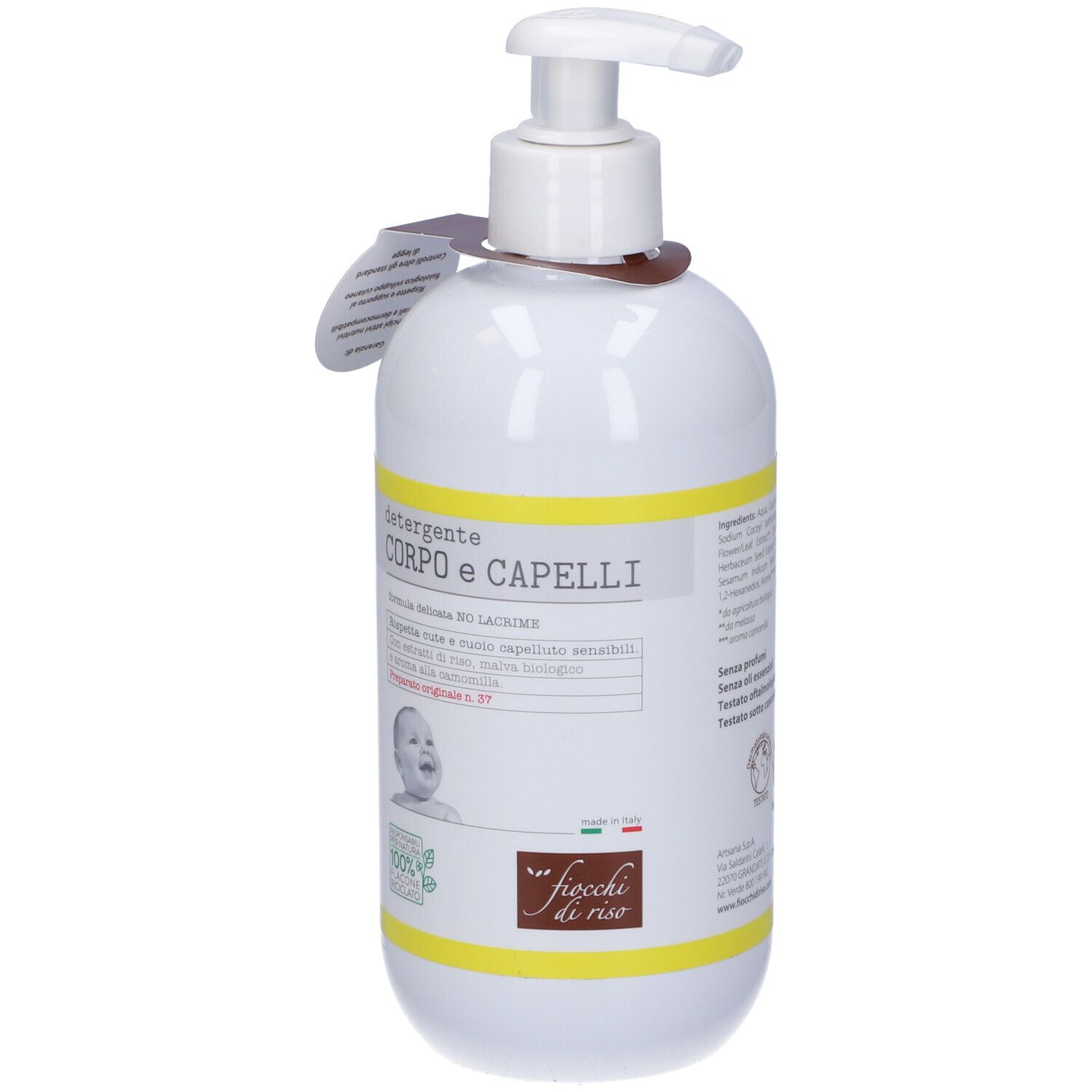 Fiocchi Di Riso Detergente Corpo/Capelli Camomilla 400 Ml
