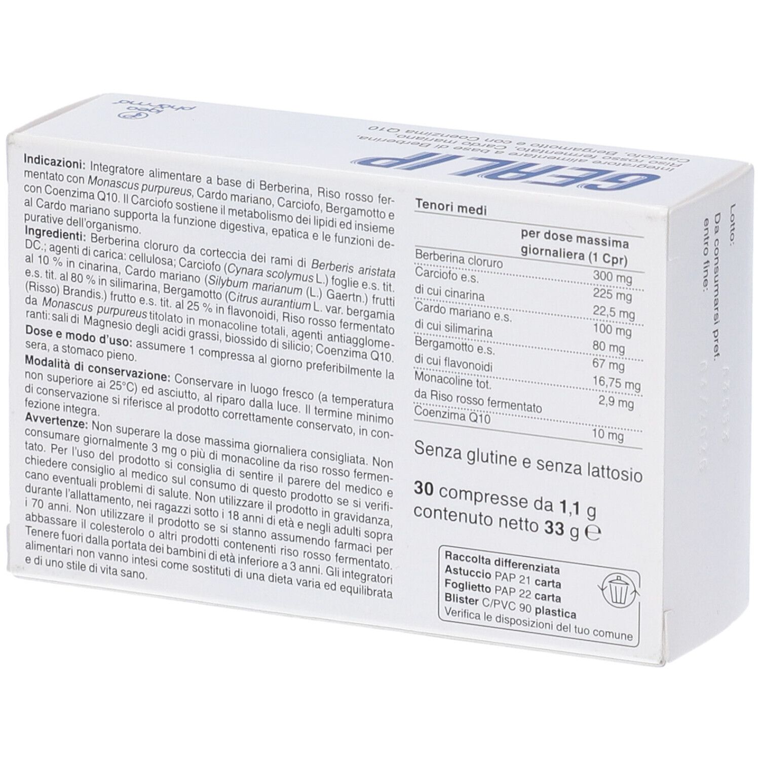 Gealip 30 Compresse