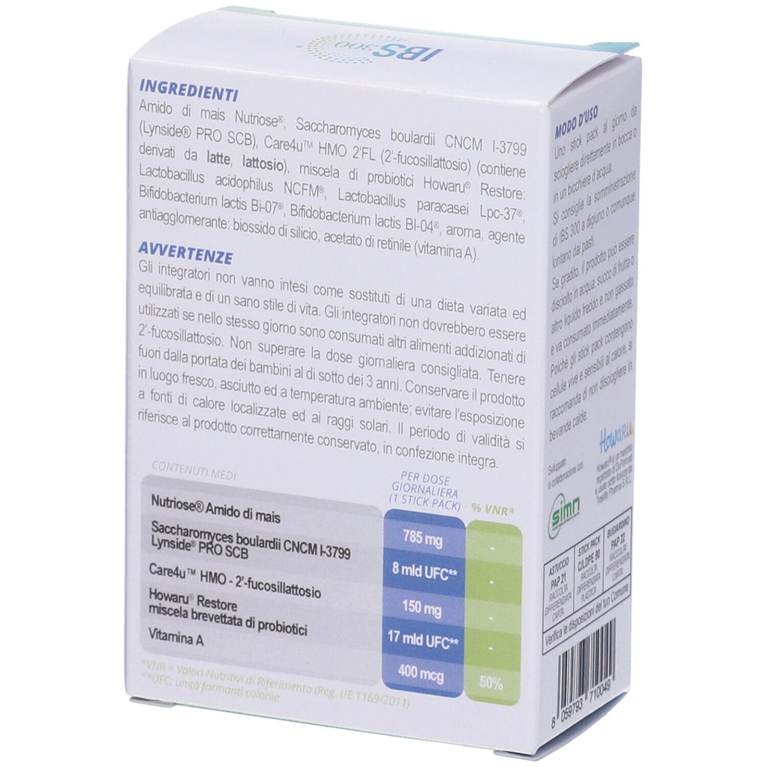 Ibs 300 10 Bustine Orosolubili Da 1,5 G