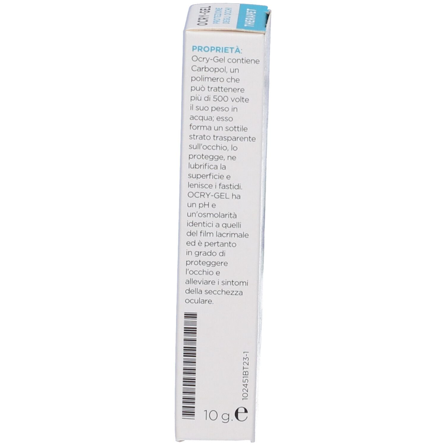 Theraoftal Ocryl Gel Protezione Occhi 10 Ml