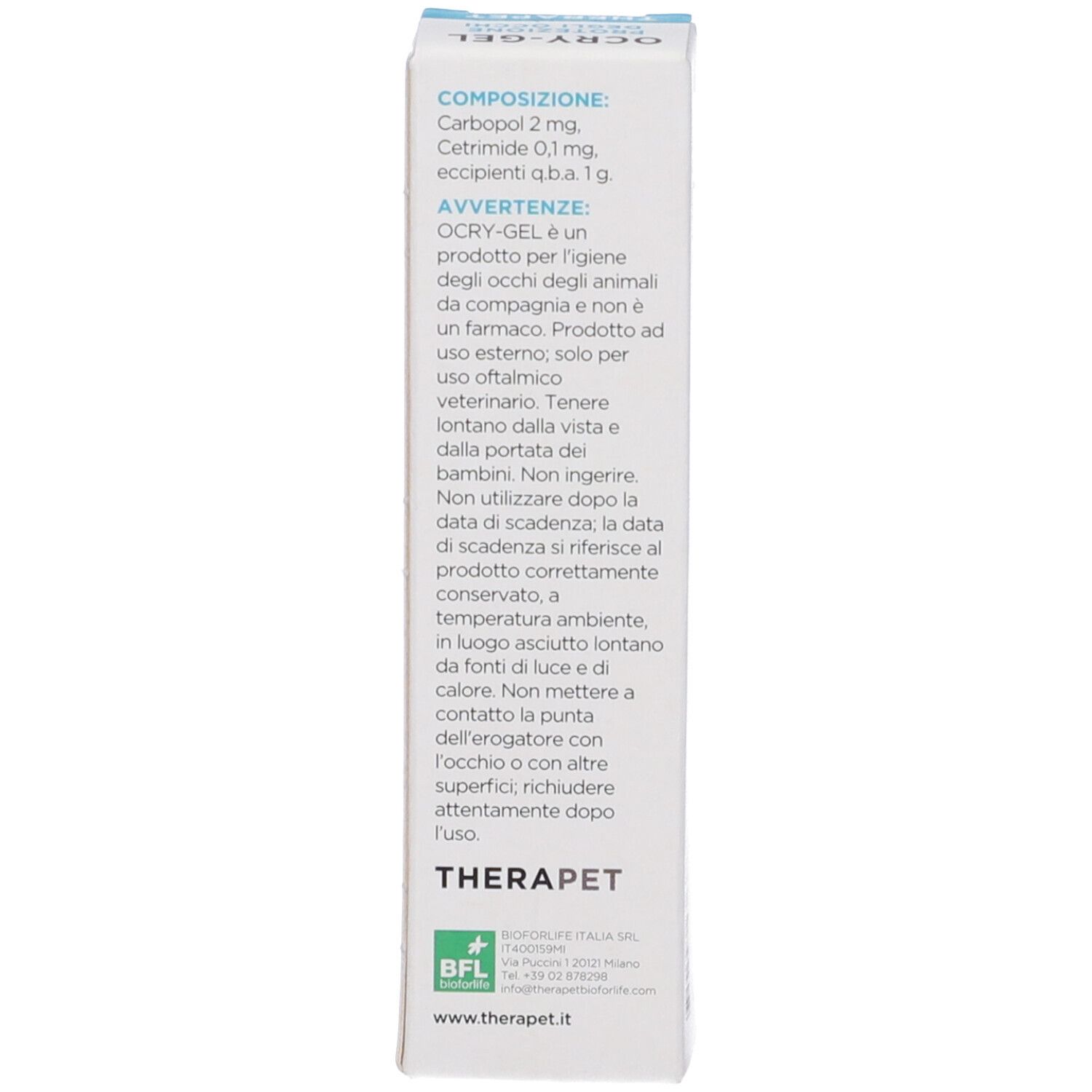 Theraoftal Ocryl Gel Protezione Occhi 10 Ml