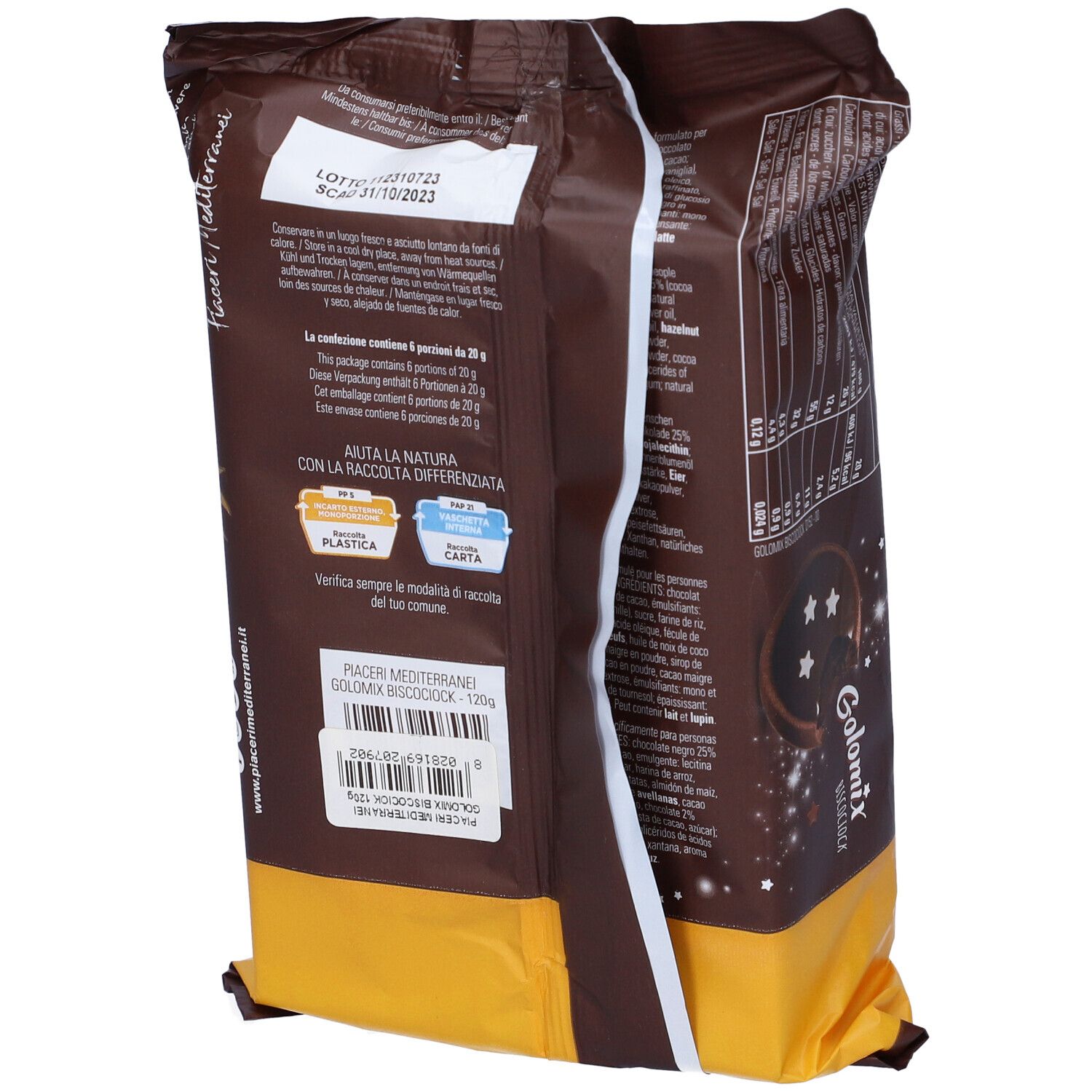 Piaceri Mediterranei Golomix Biscociock Senza Glutine