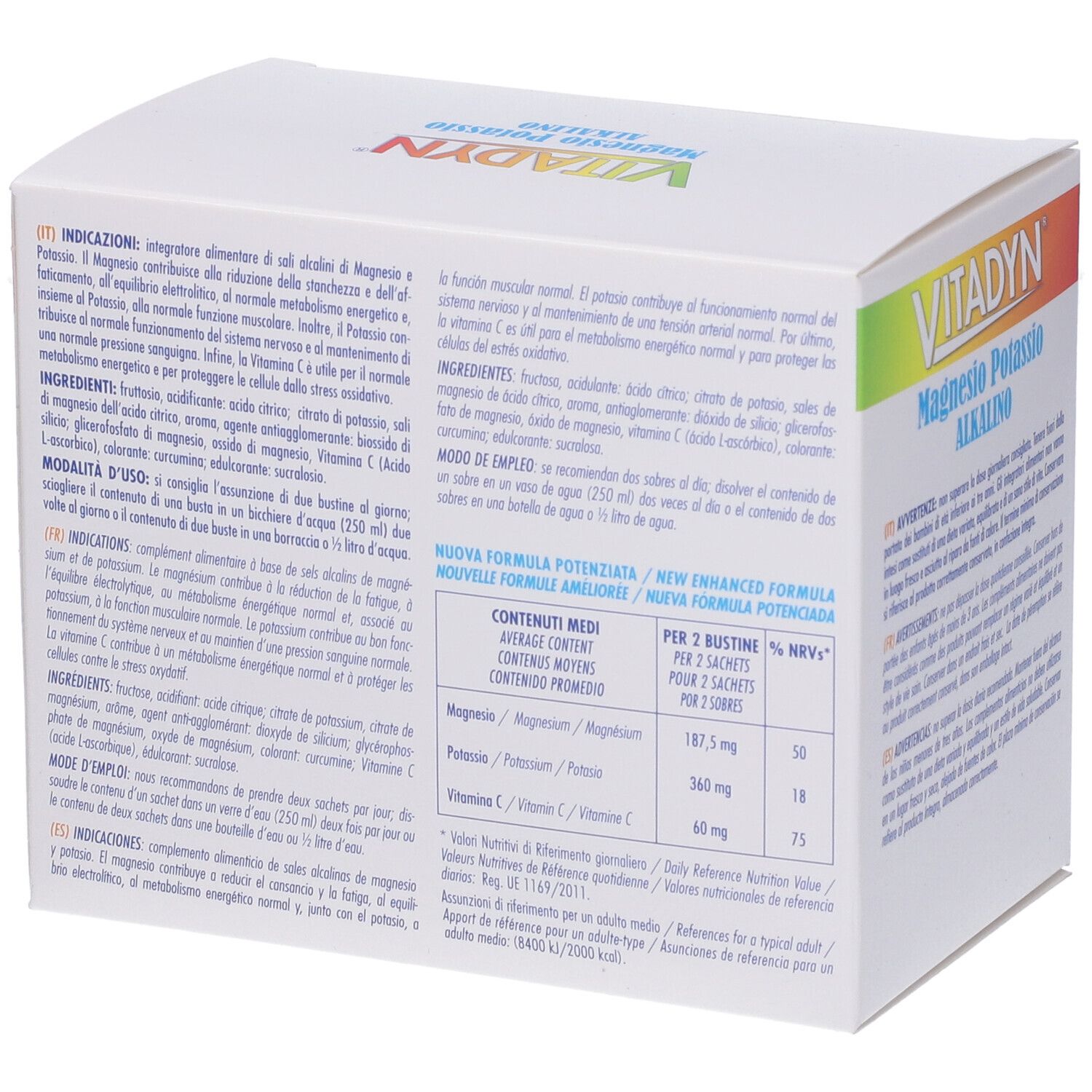 Vitadyn Magnesio Potassio Alkalino 30 Bustine