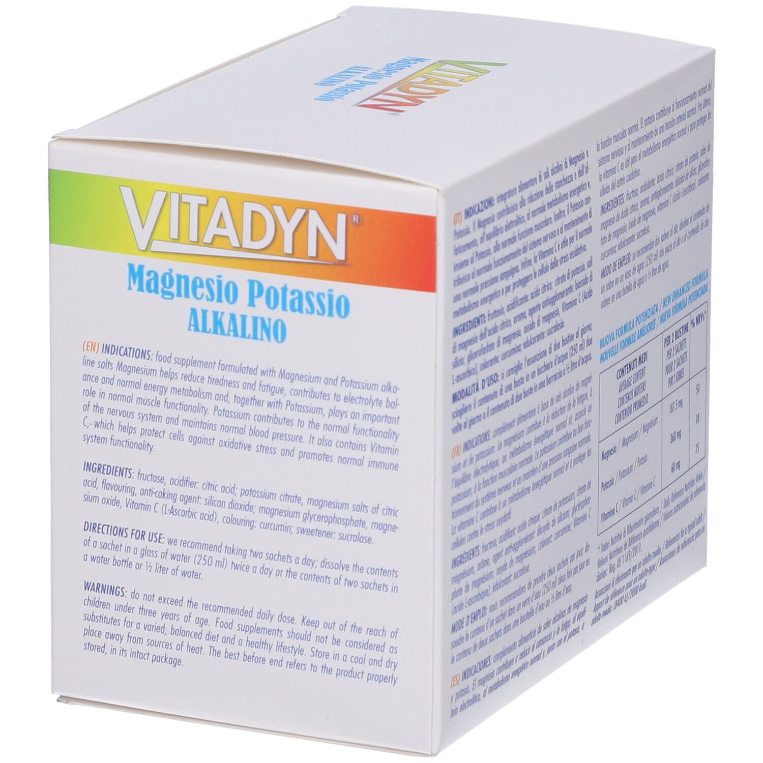 Vitadyn Magnesio Potassio Alkalino 30 Bustine