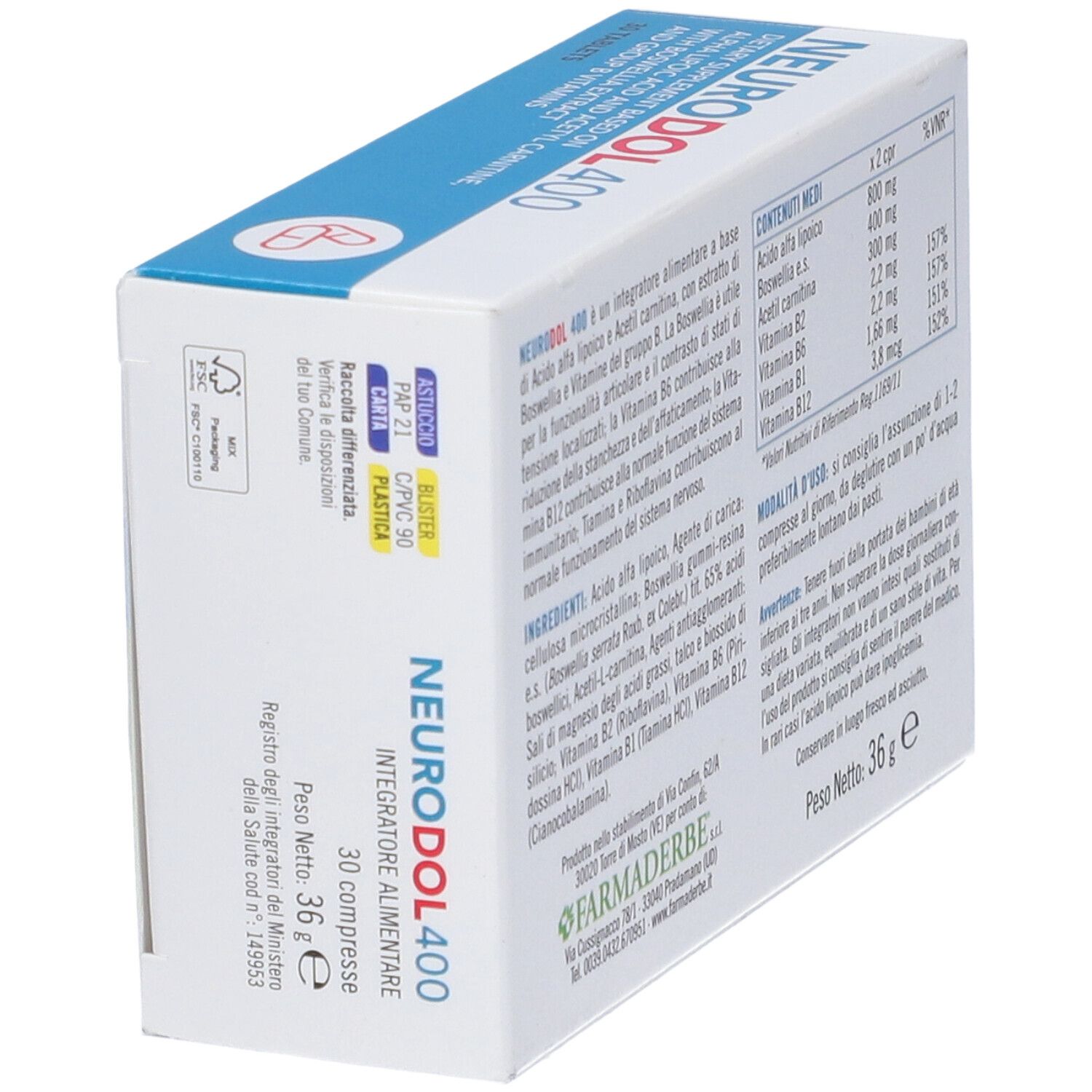Neurodol Acido Lipoico 30 Compresse