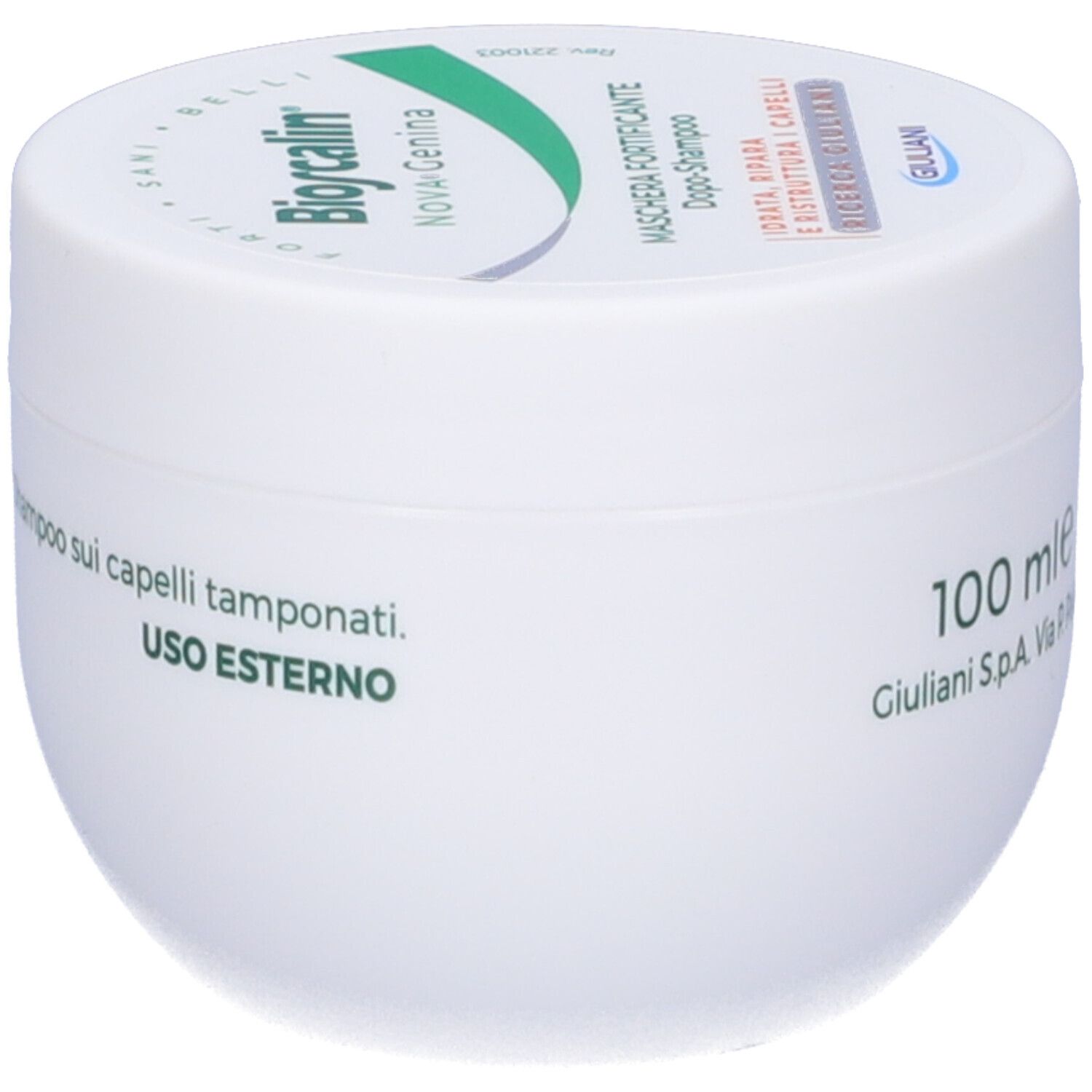 Bioscalin Nova Genina Maschera Fortificante Dopo Shampoo