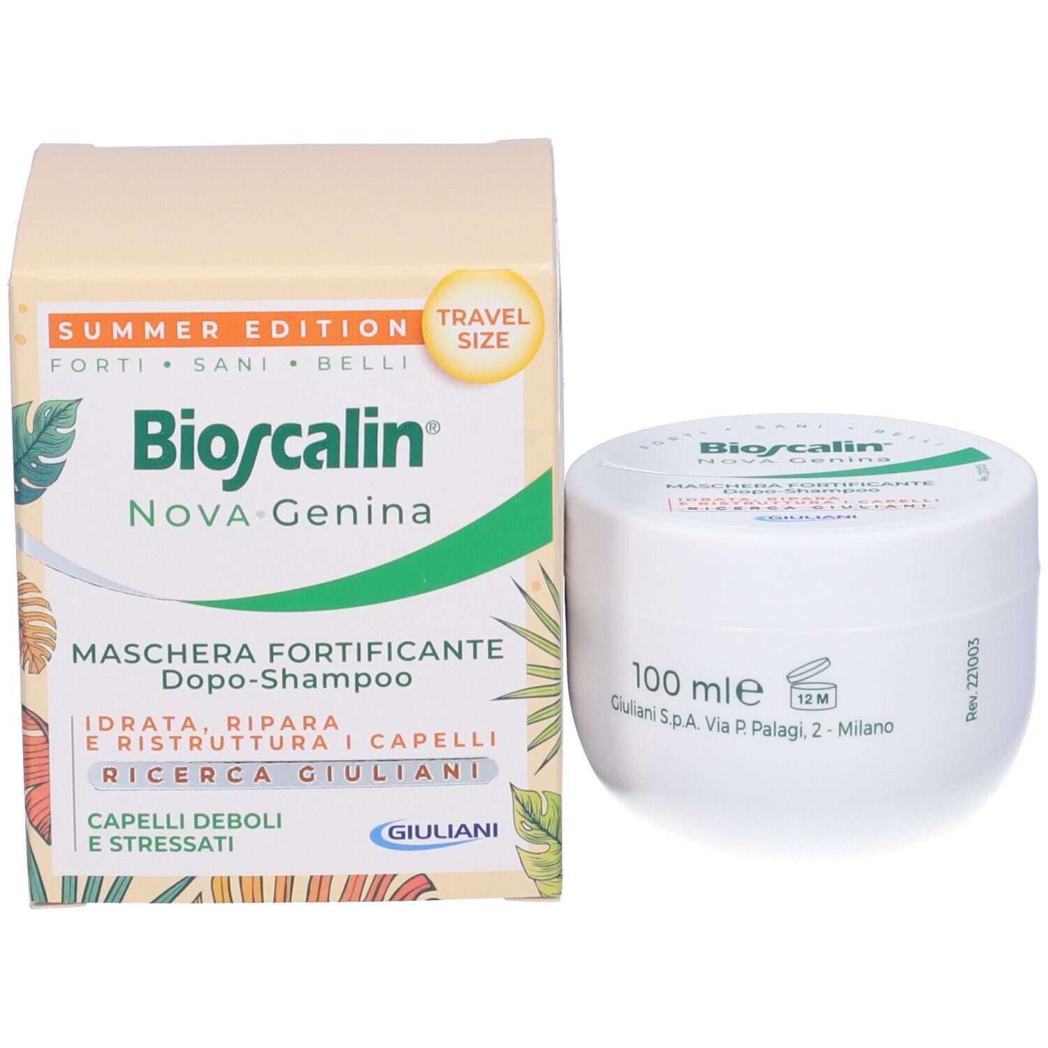 Bioscalin Nova Genina Maschera Fortificante Dopo Shampoo