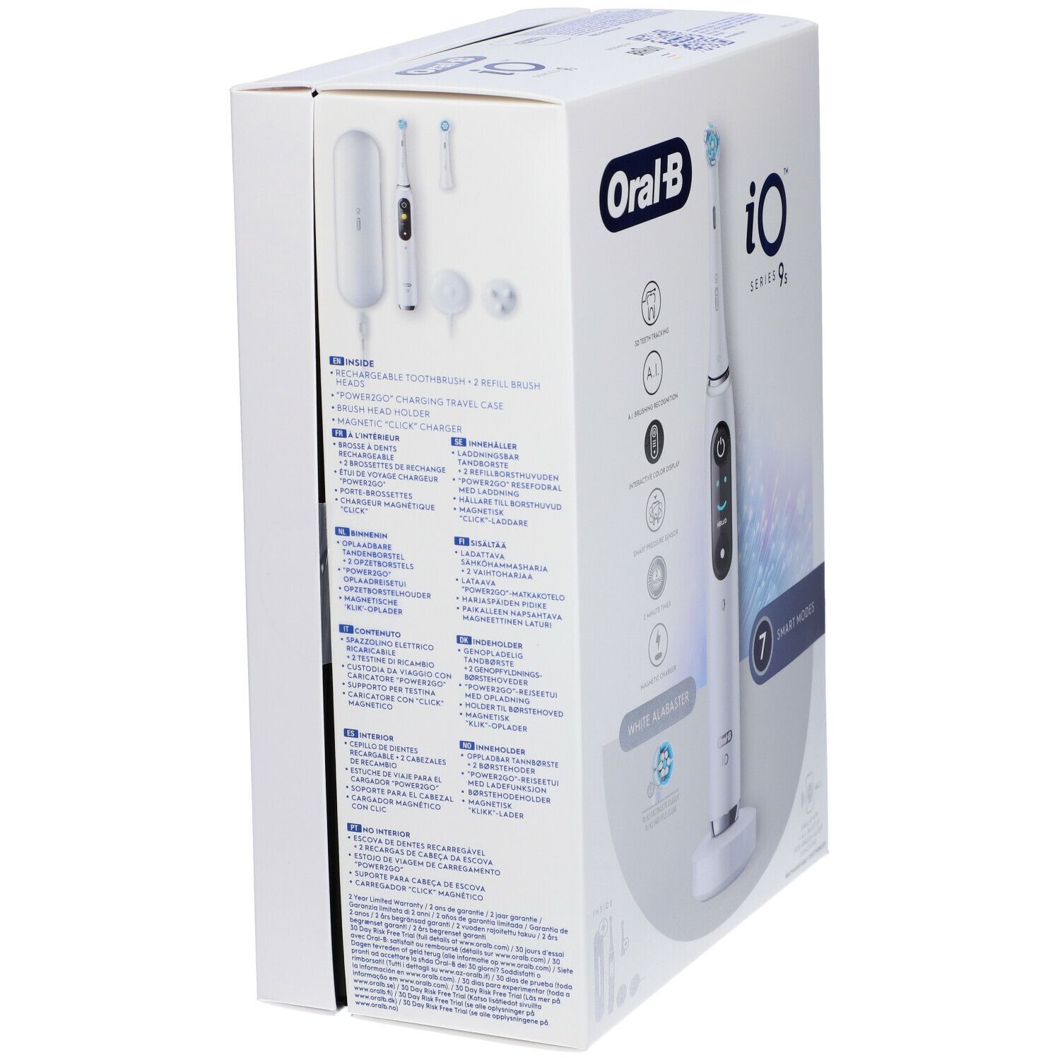 Oral-B iO Series 6 Spazzolino Elettrico Ricaricabile con Testina di  Ricambio e Custodia - Nero