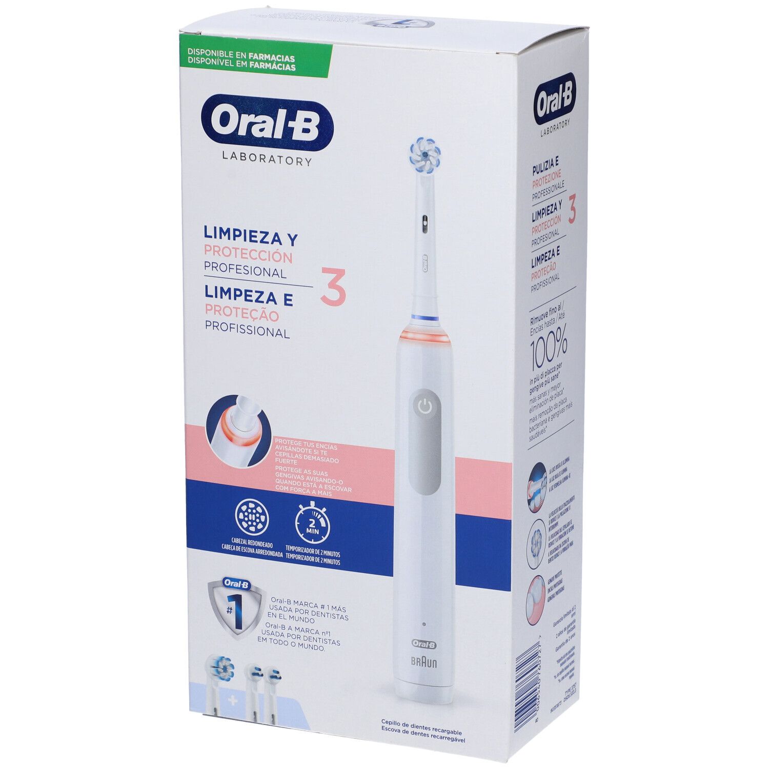 Oral-b Pro 3 Laboratory Spazzolino Elettrico + 2 Refill