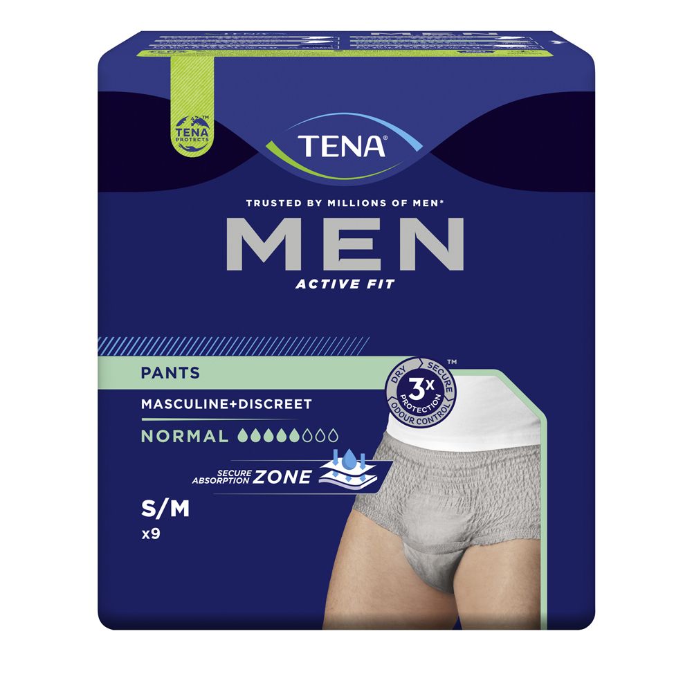 Tena Men Pants Active Fit Grev S/M