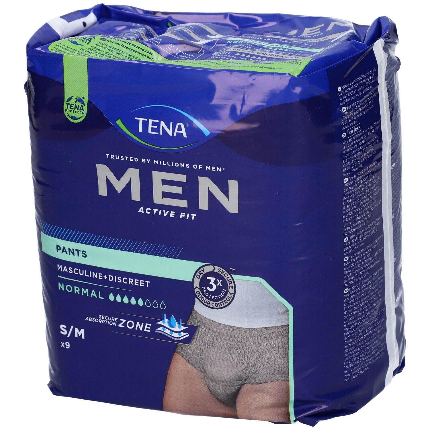 Tena Men Pants Active Fit Grev S/M
