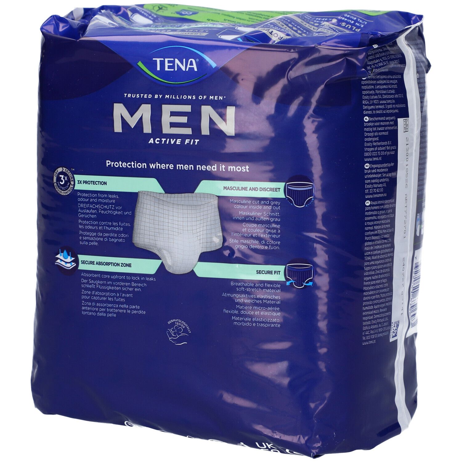 Tena Men Pants Active Fit Grev S/M