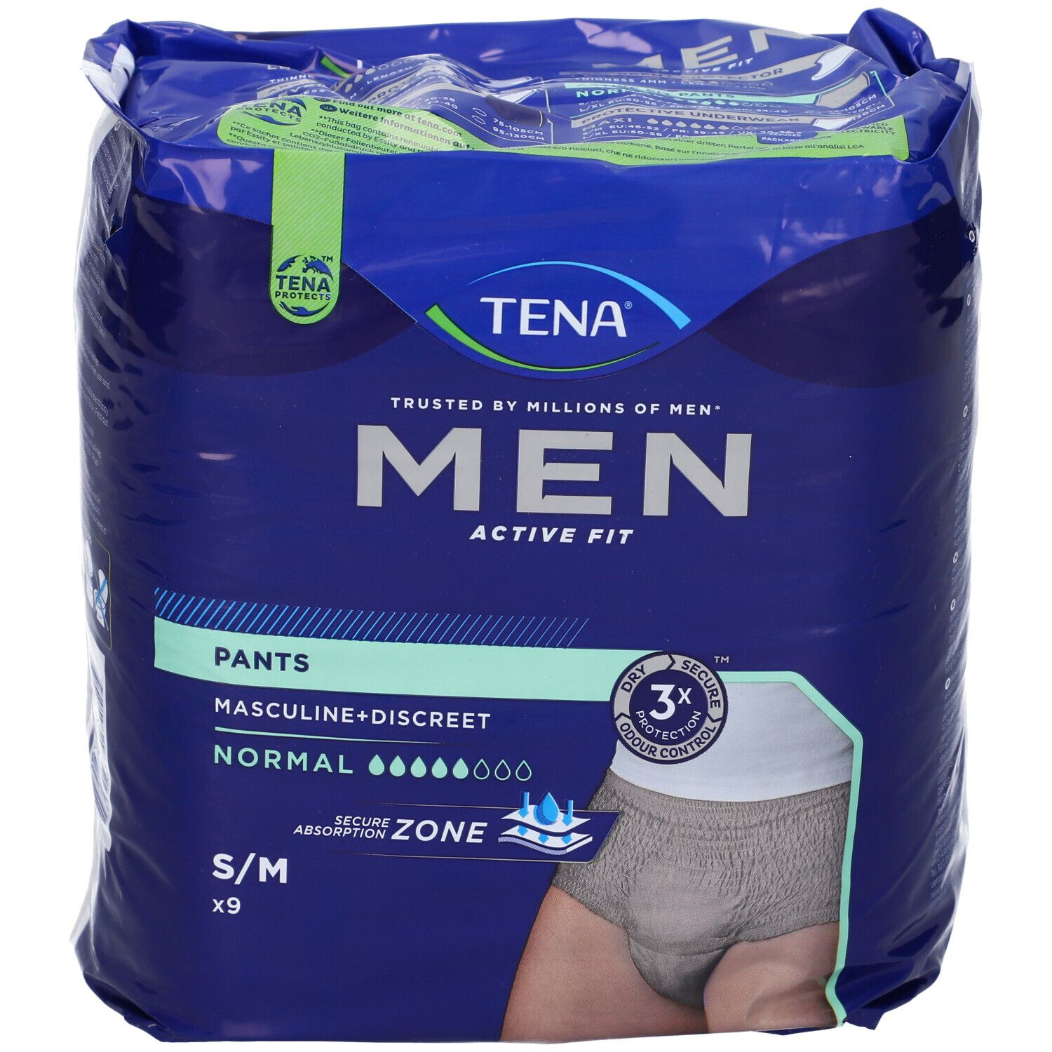 Tena Men Pants Active Fit Grev S/M
