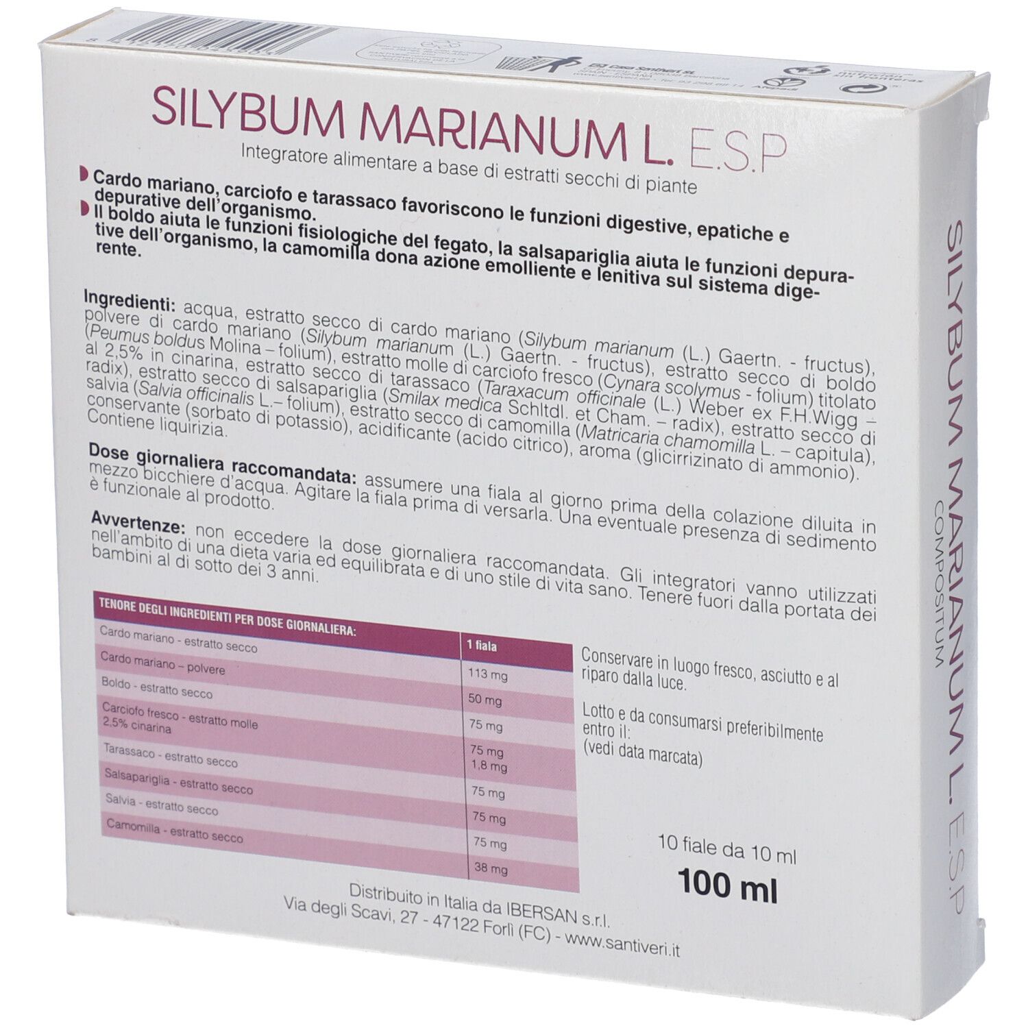 Silybum Marianum L Esp 10 Fiale Da 10 Ml