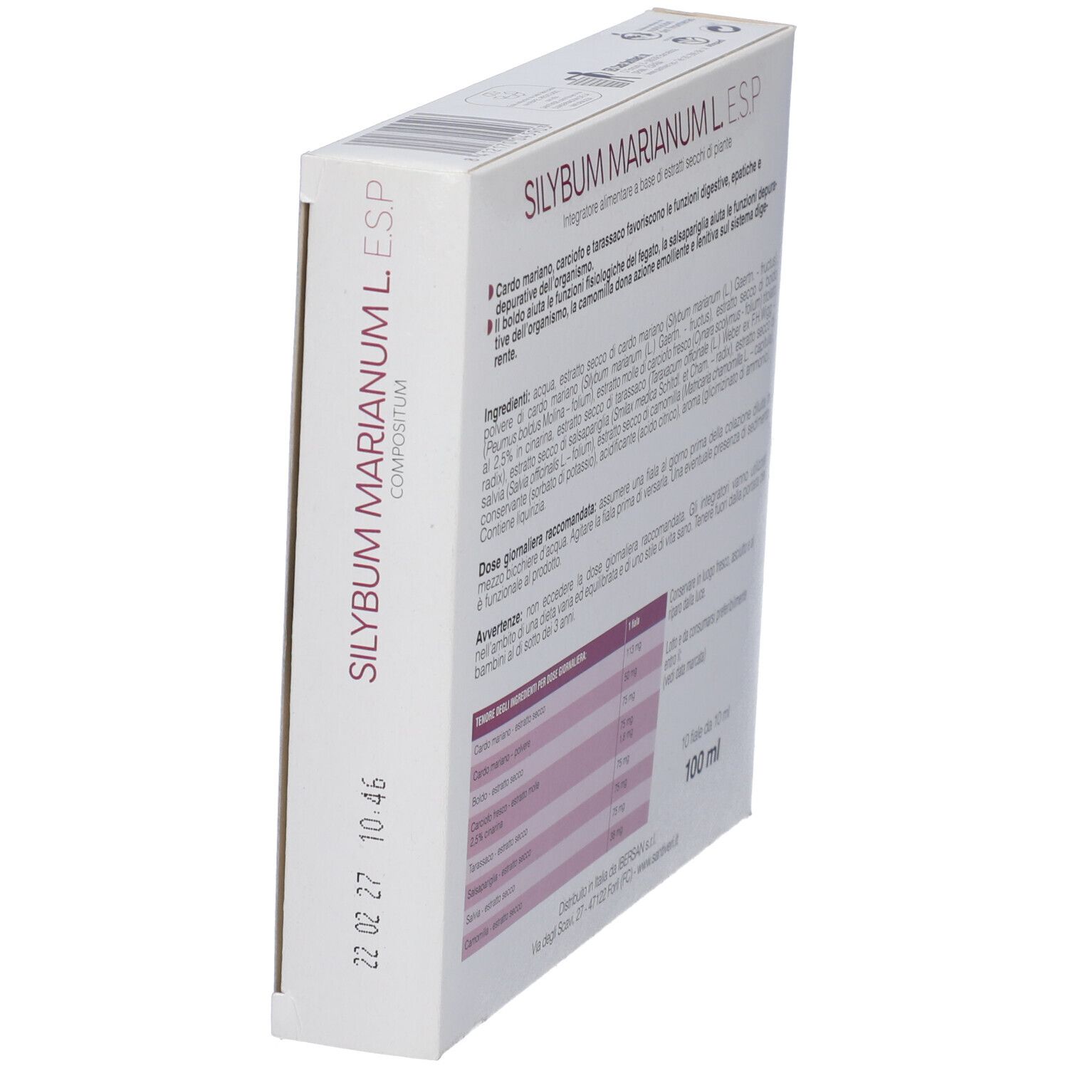 Silybum Marianum L Esp 10 Fiale Da 10 Ml