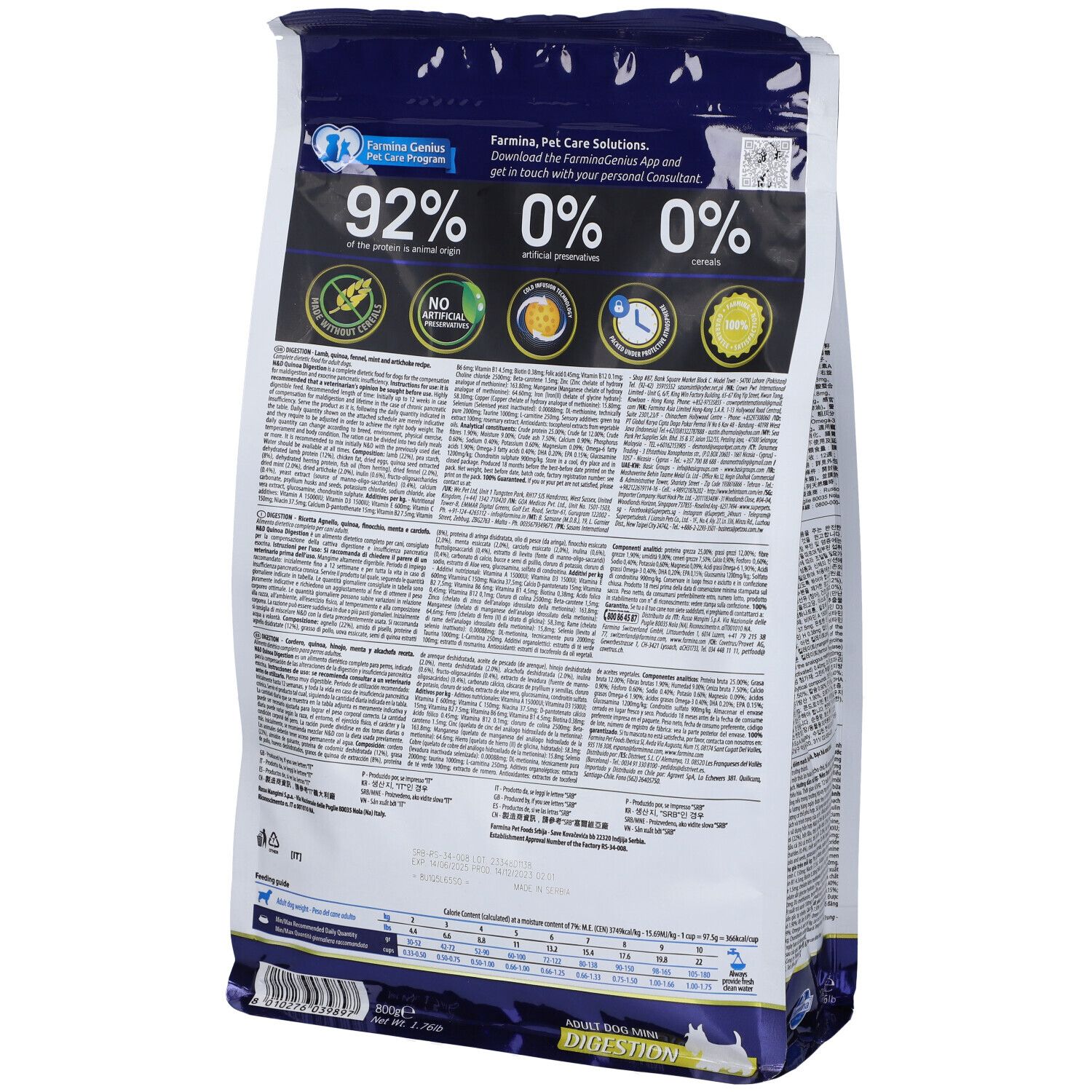 Farmina® N&D Quinoa Canine Digestion per Cani Adulti Mini
