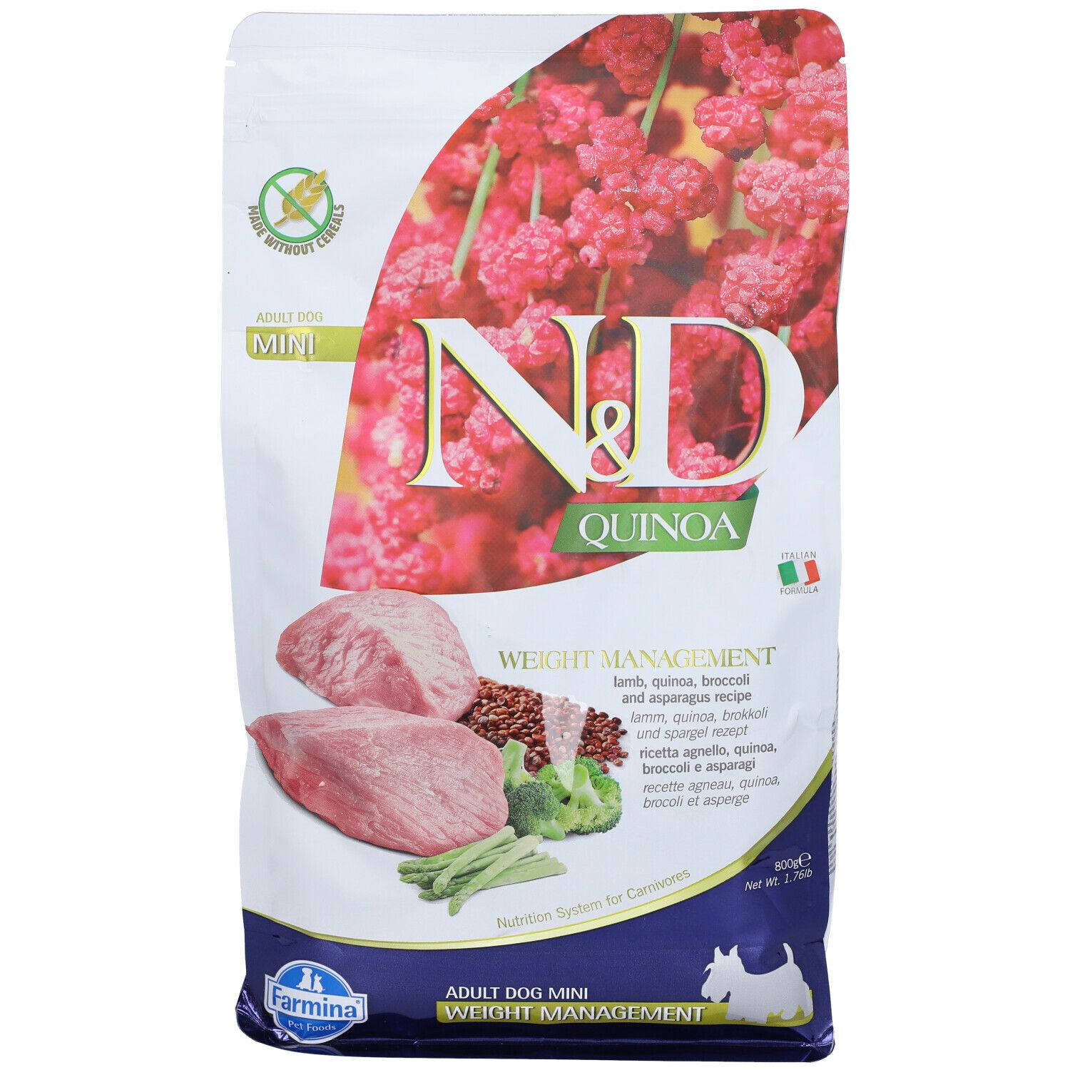 Farmina® N&D Quinoa Canine Weight Management Lamb 800 G - Redcare