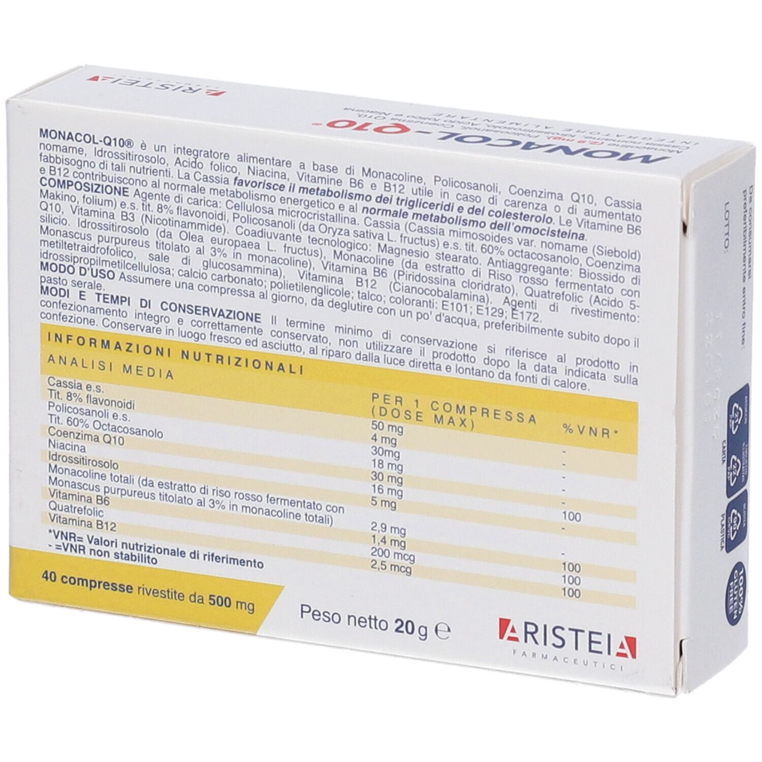 Monacol Q10 40 Compresse