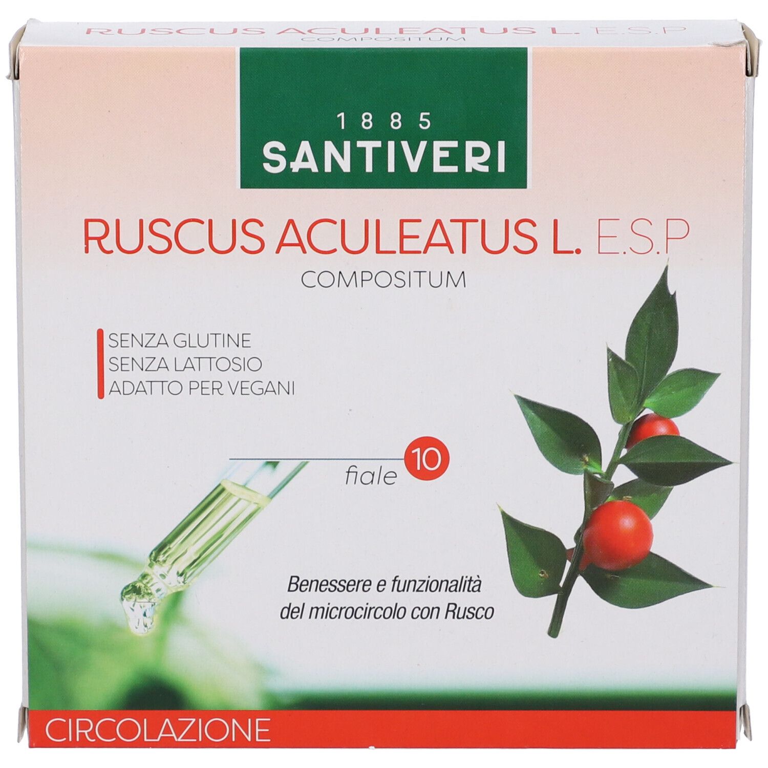 Ruscus Aculeatus Esp 10 Fiale Da 10 Ml
