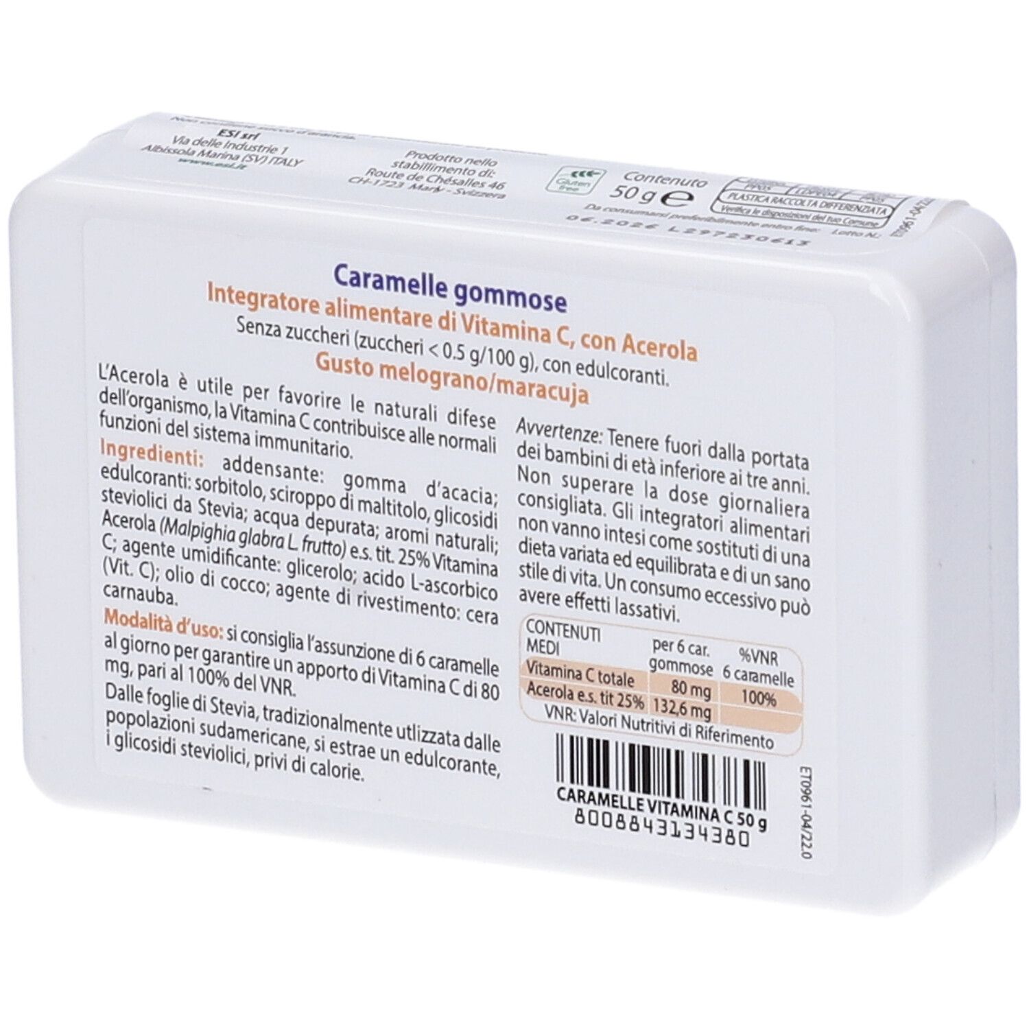 ESI Multi Complex Vitamina C e Acerola Caramelle